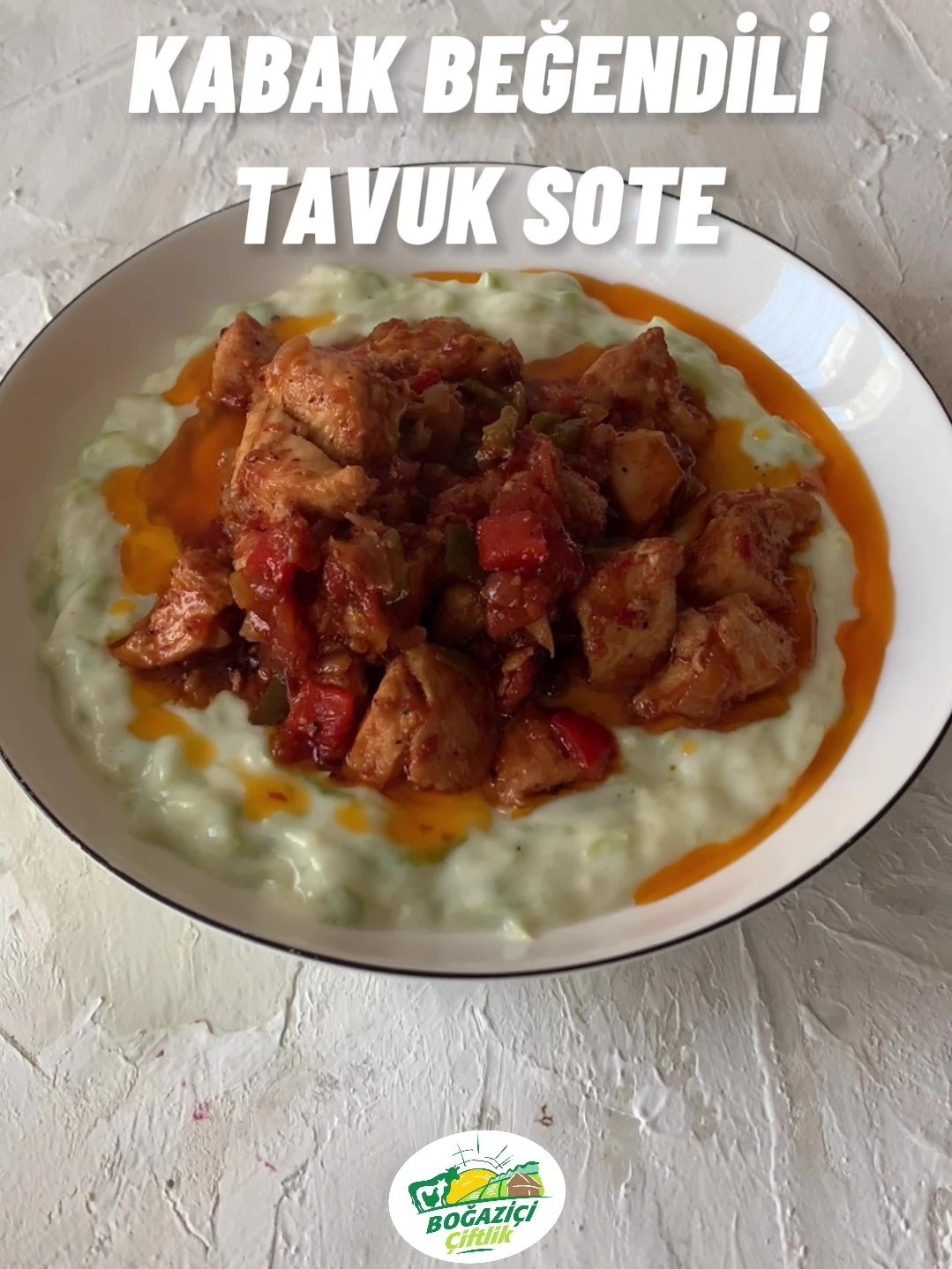 Kabak Beğendili Tavuk Sote