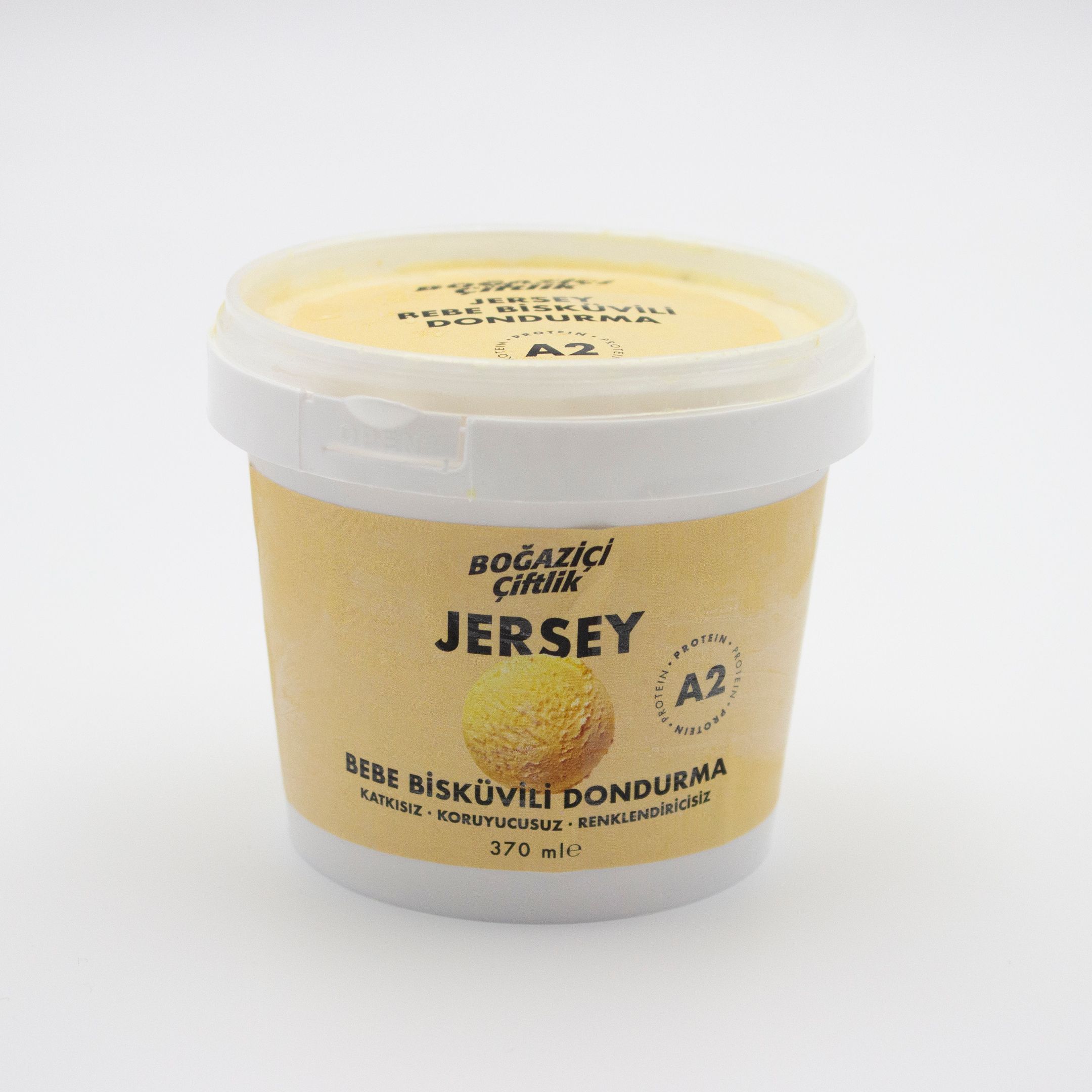 Jersey Sütlü Bebe Bisküvili Dondurma 370 ml