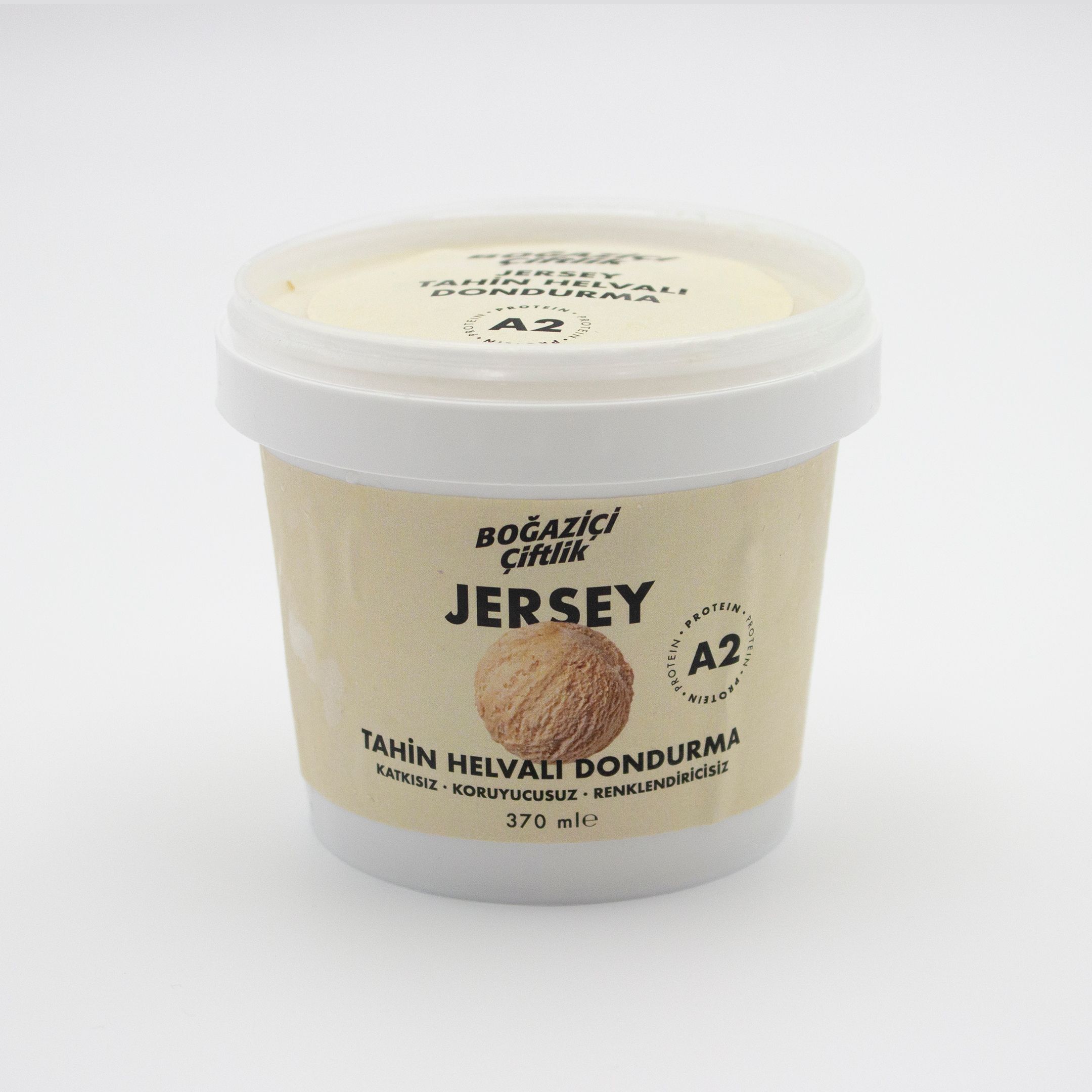 Jersey Sütlü Tahin Helvalı Dondurma 370 ml