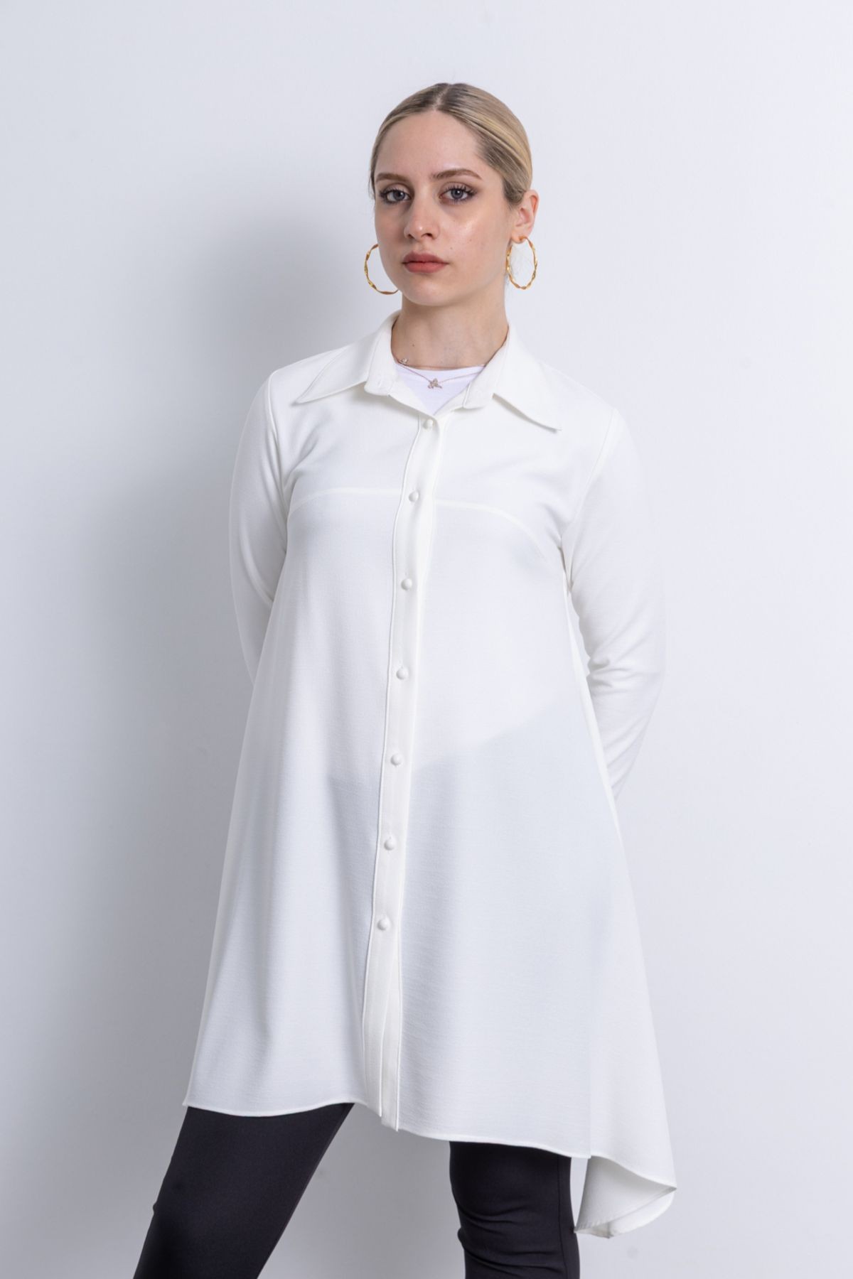 Kadın Krep Kumaş Tunik 1230