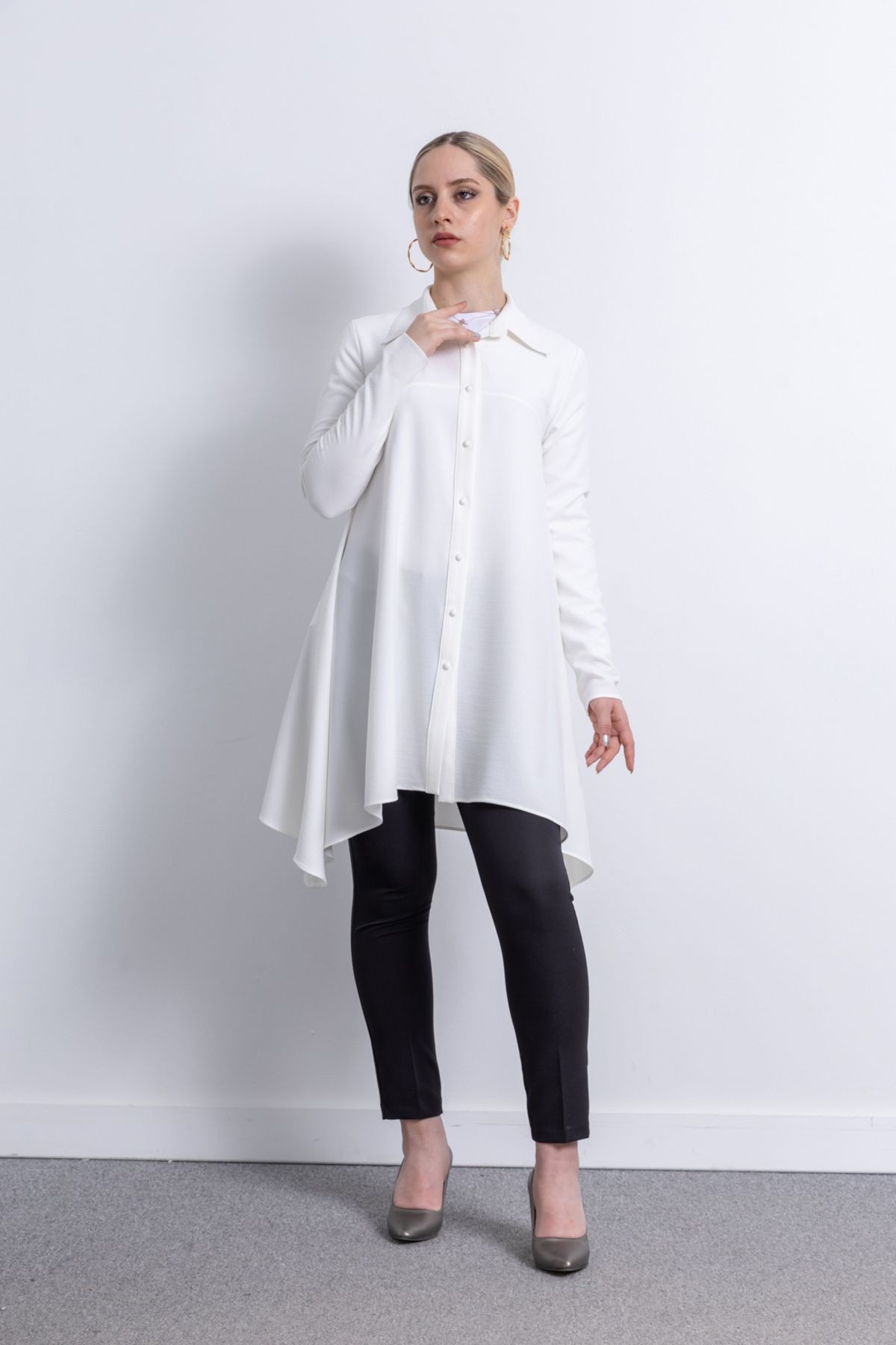 Kadın Krep Kumaş Tunik 1230