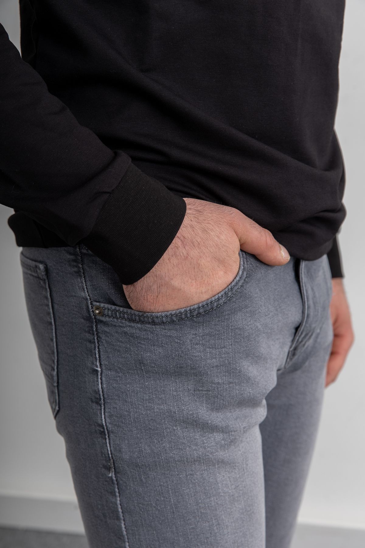 Erkek Rahat Kalıp Premium Kumaş Regular Fit Kot Pantolon