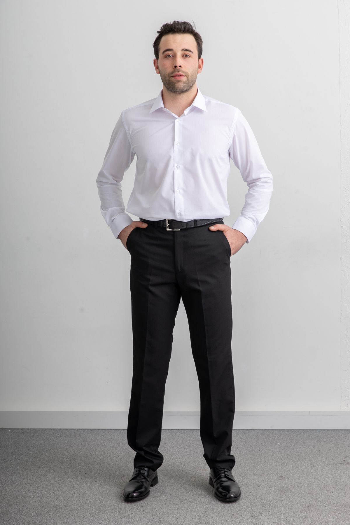 Erkek Kolay Ütülenebilir Slimfit Kesim Dar kesim gömlek