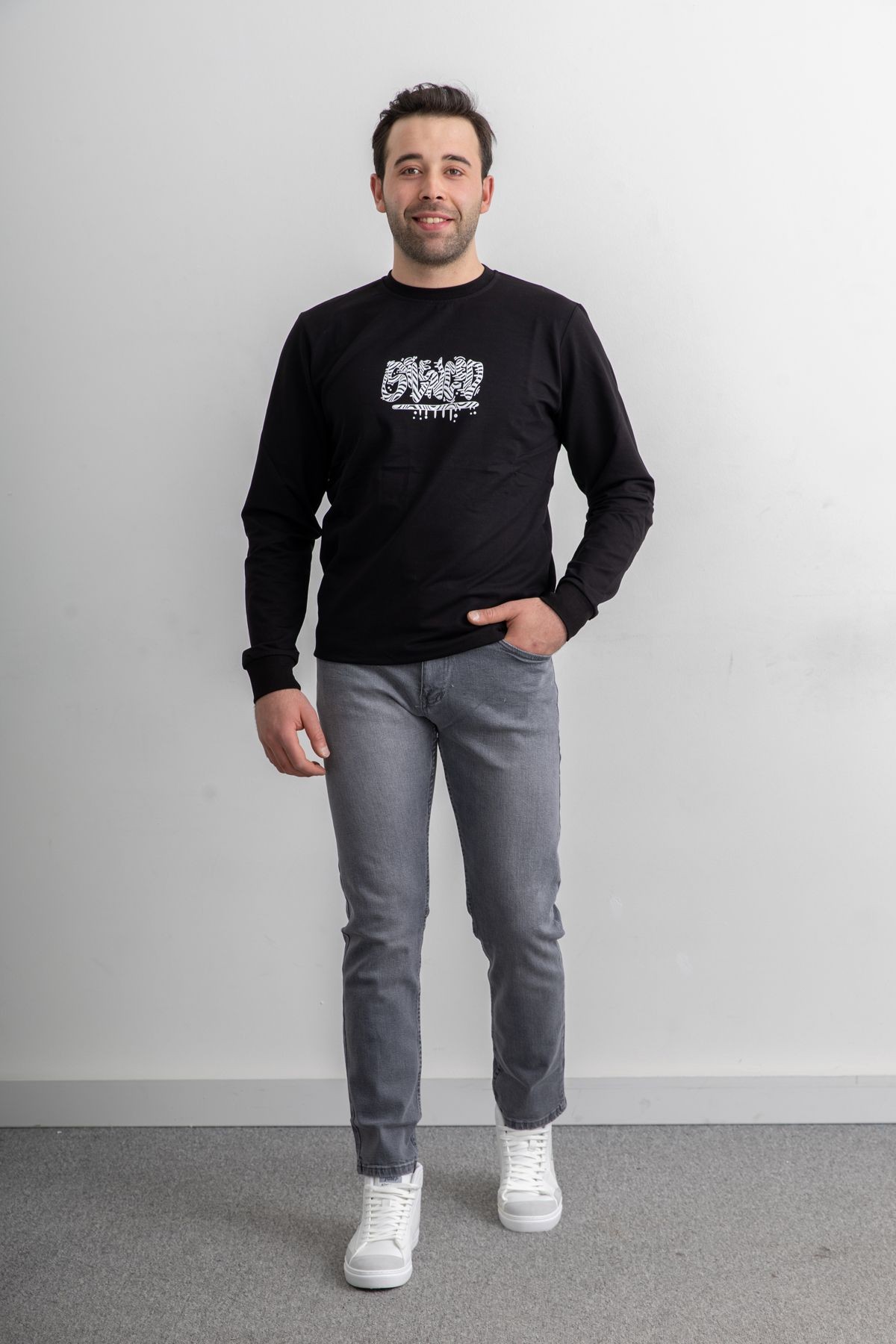 Erkek Rahat Kalıp Premium Kumaş Regular Fit Kot Pantolon image
