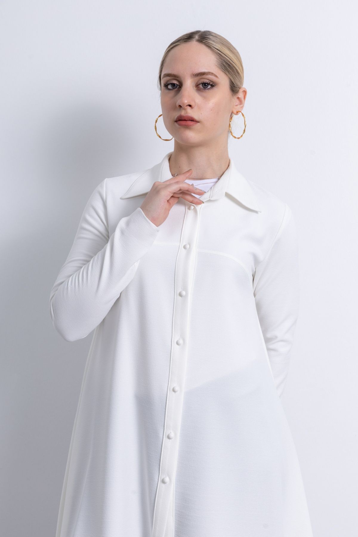 Kadın Krep Kumaş Tunik 1230