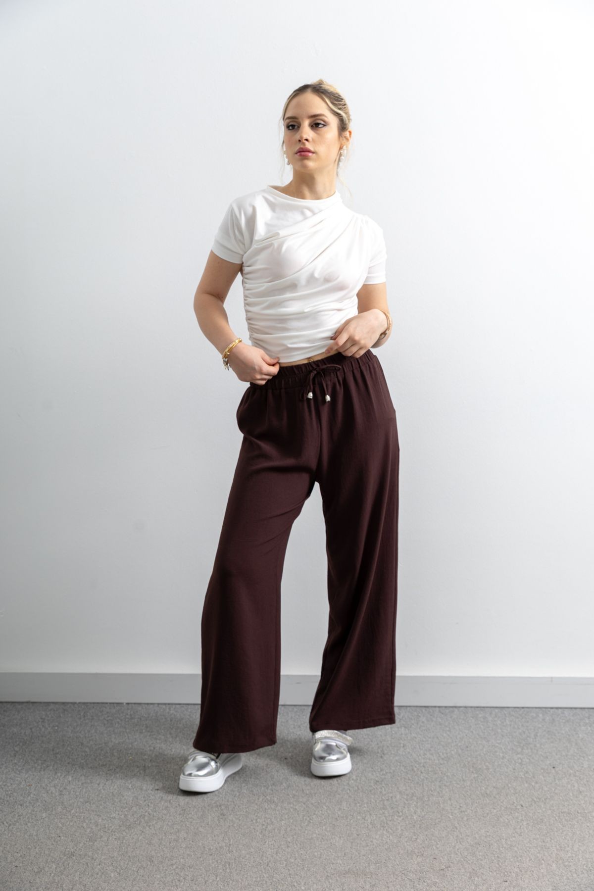 Ayrobin Keten Pantolon image