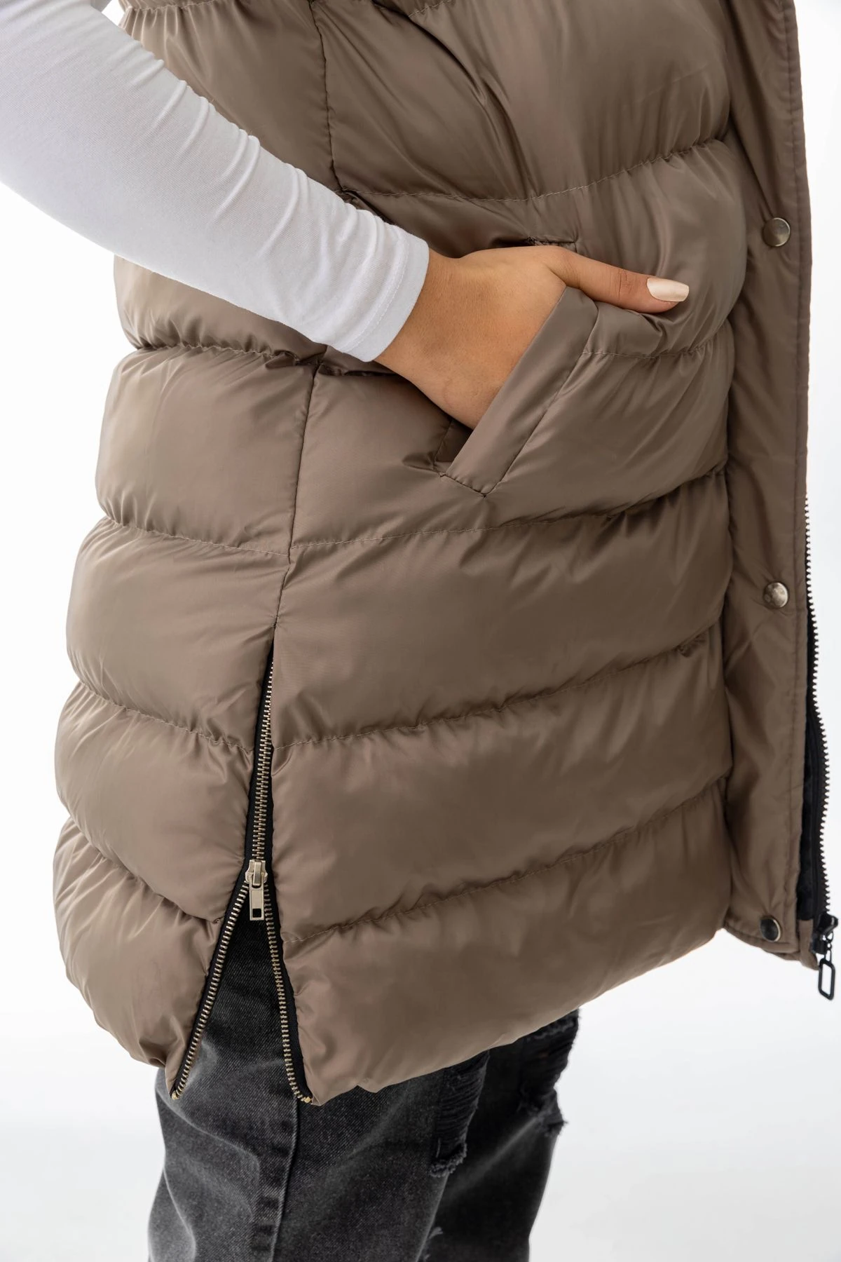 4401 Yanı Fermuarlı Yelek