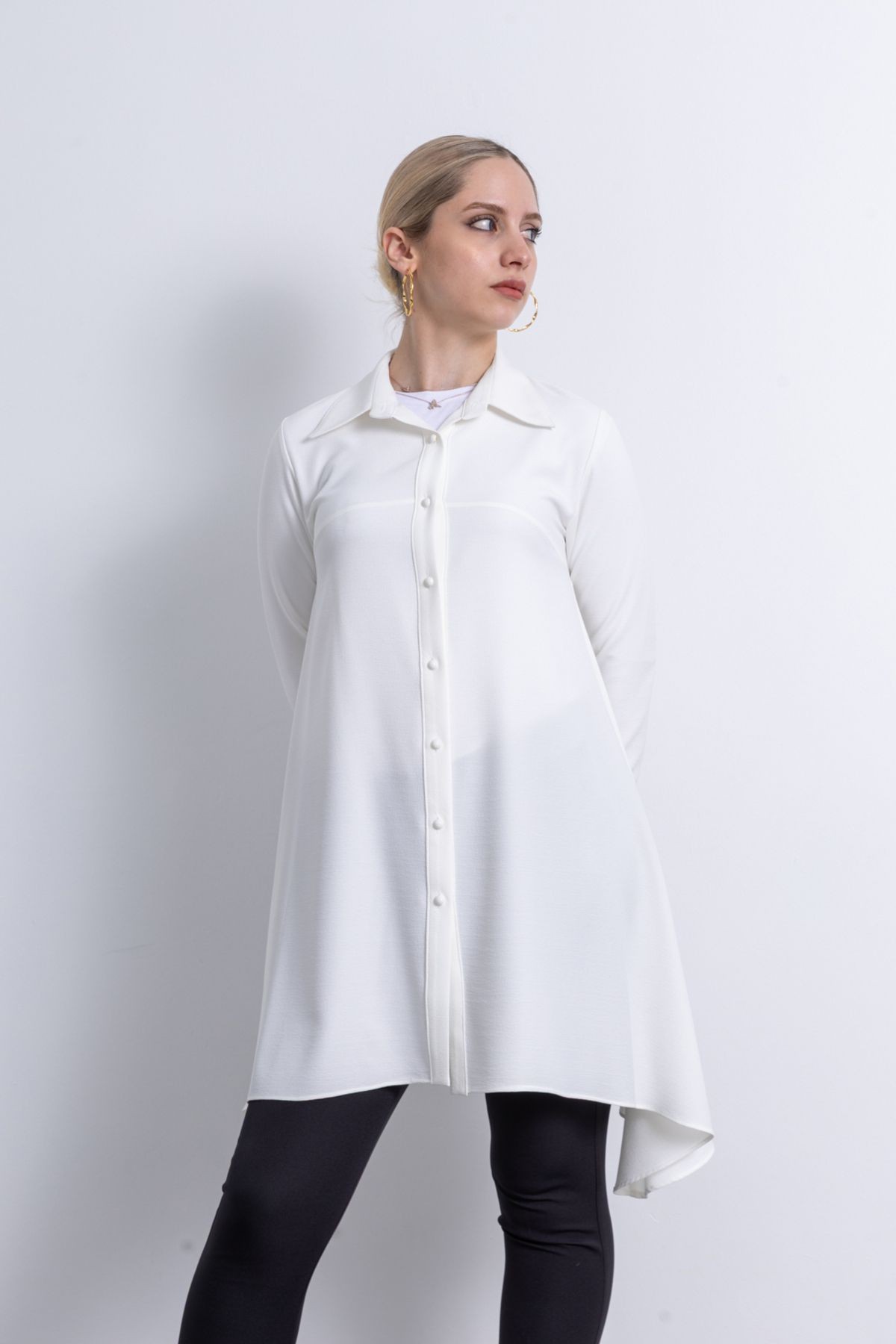 Kadın Krep Kumaş Tunik 1230