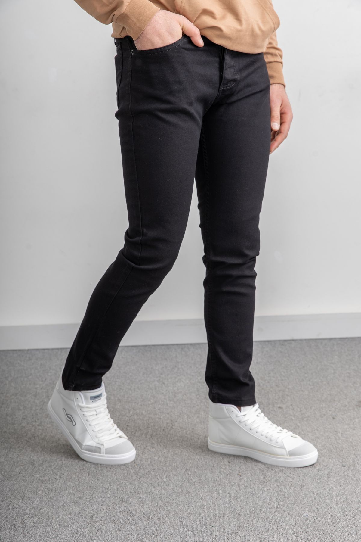 Erkek Rahat Kalıp Premium Kumaş Slim Fit Kot Pantolon