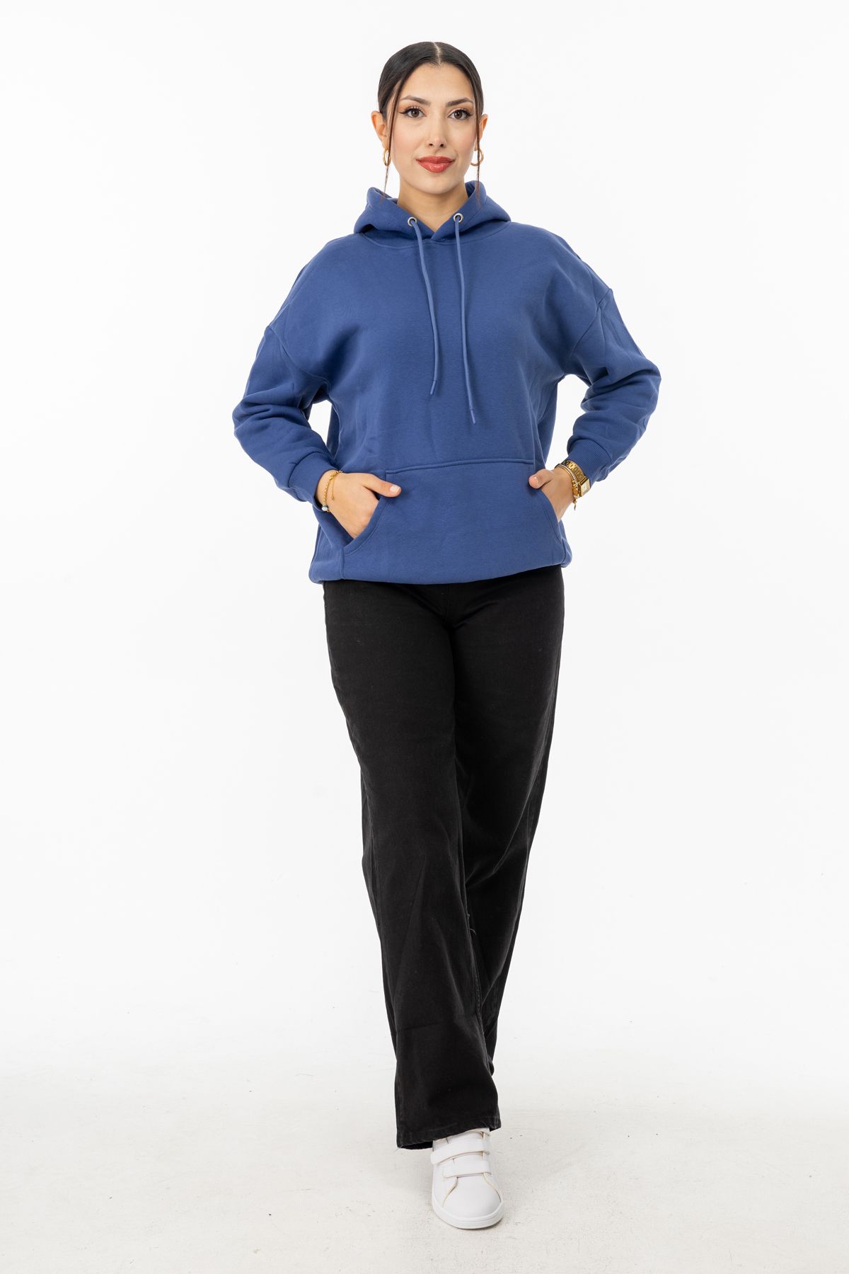 Yüksel Ergül 3854 Kapüşonlu Kanguru Cepli Sweatshirt