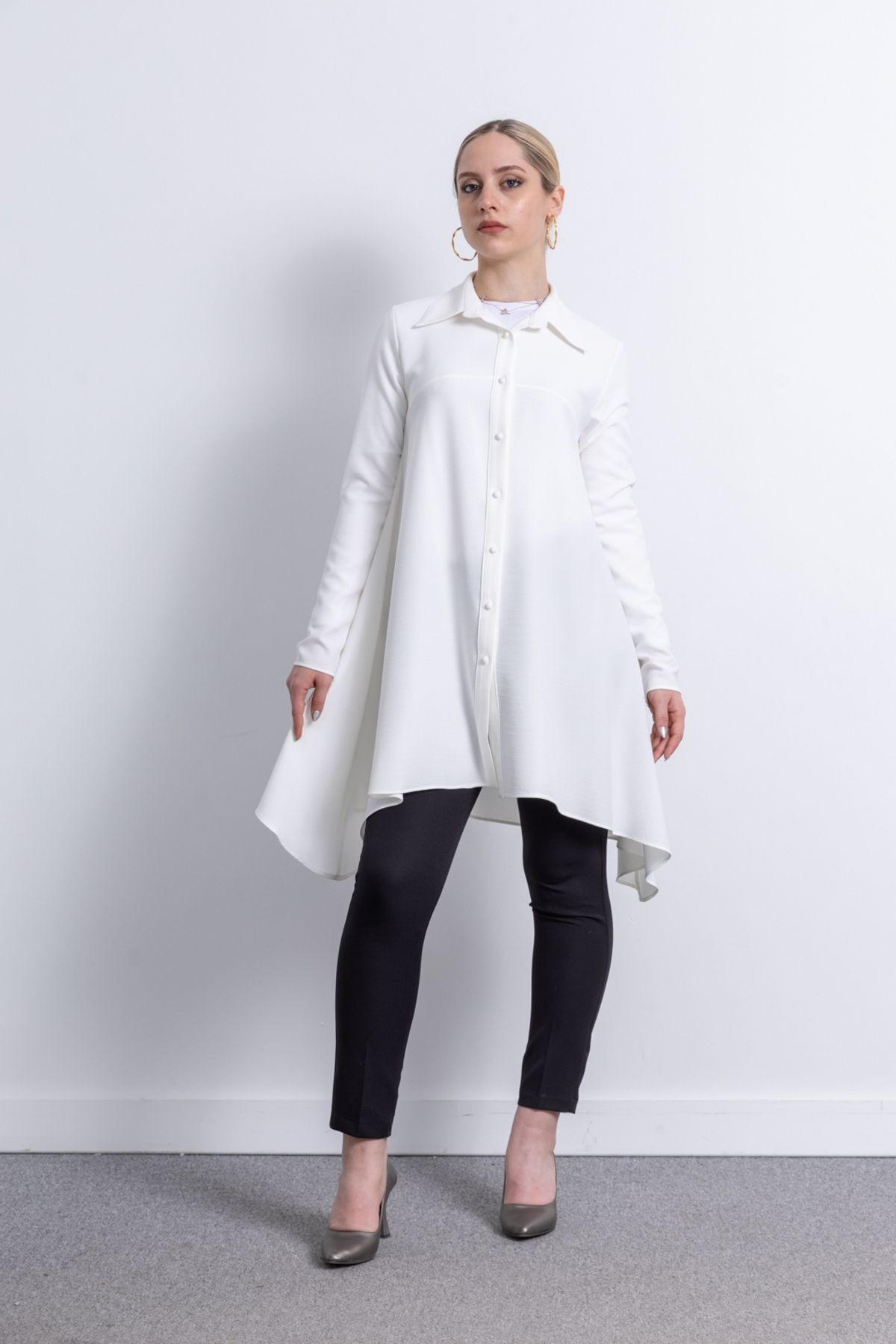 Kadın Krep Kumaş Tunik 1230 image