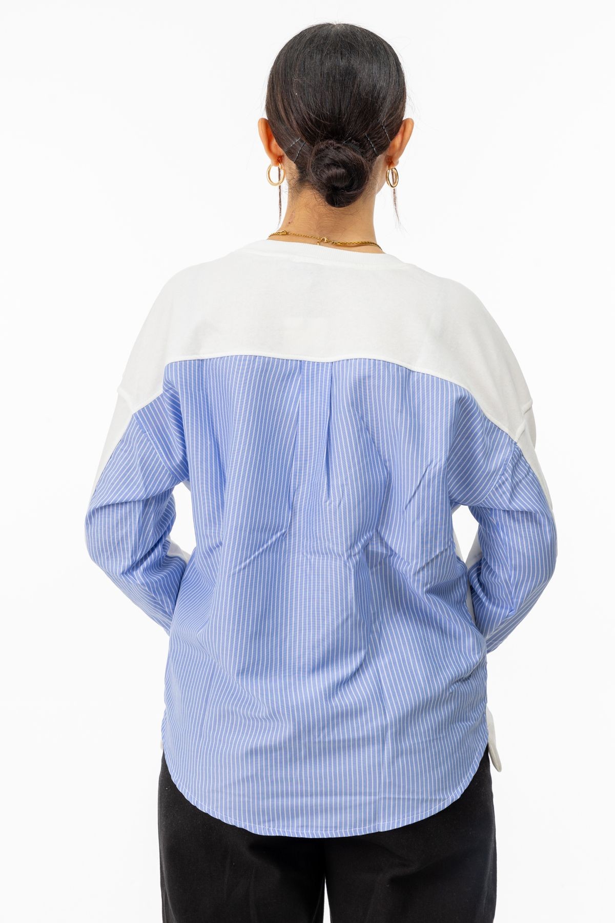Yüksel Ergül 6040 Arka Garnili Sweatshirt