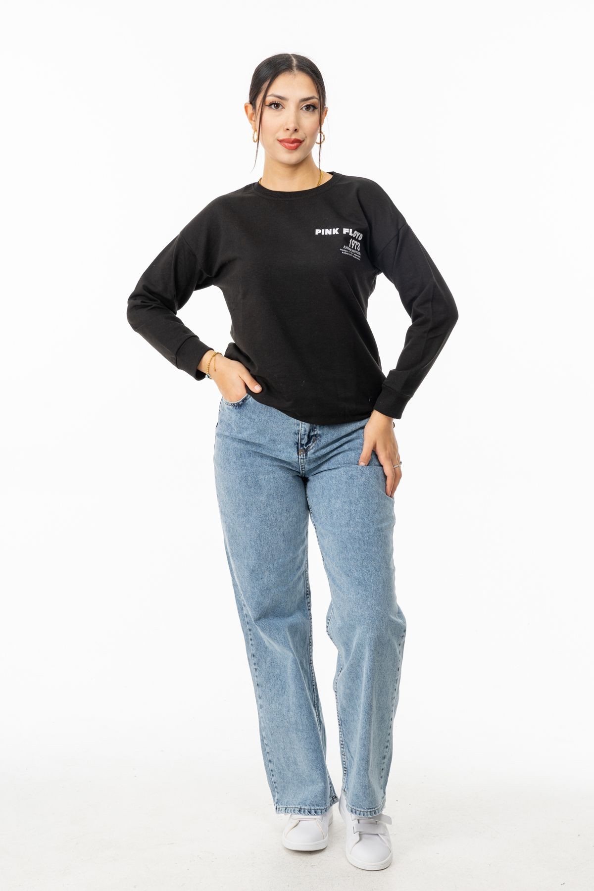 Yüksel Ergül 5940 İki İplik Baskılı Sweatshirt