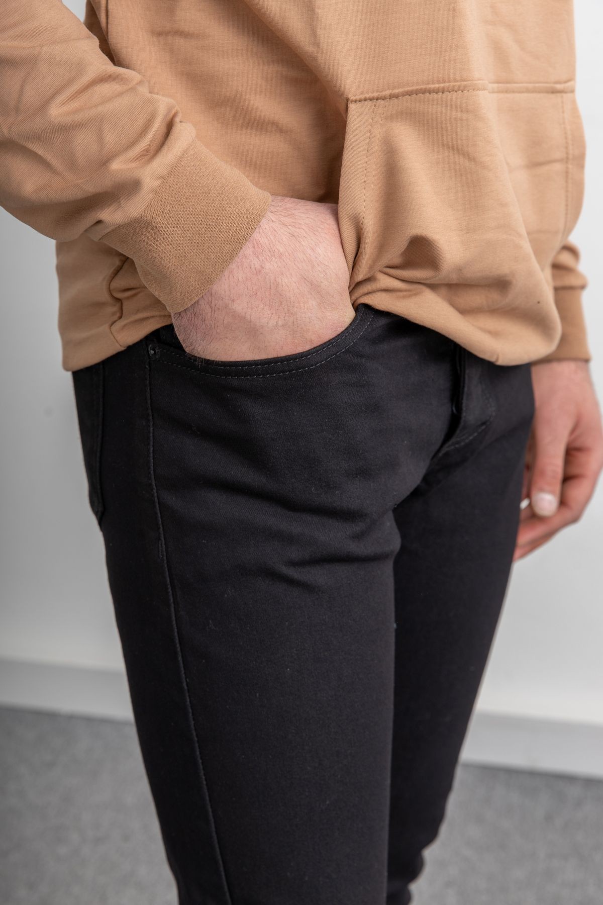 Erkek Rahat Kalıp Premium Kumaş Slim Fit Kot Pantolon