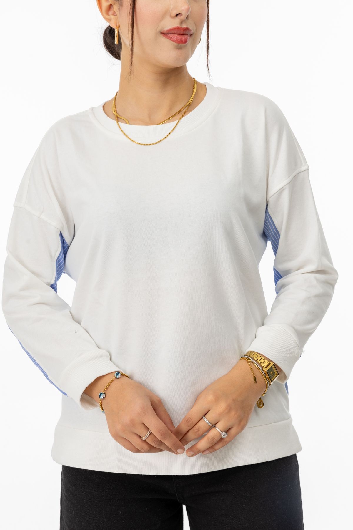 Yüksel Ergül 6040 Arka Garnili Sweatshirt