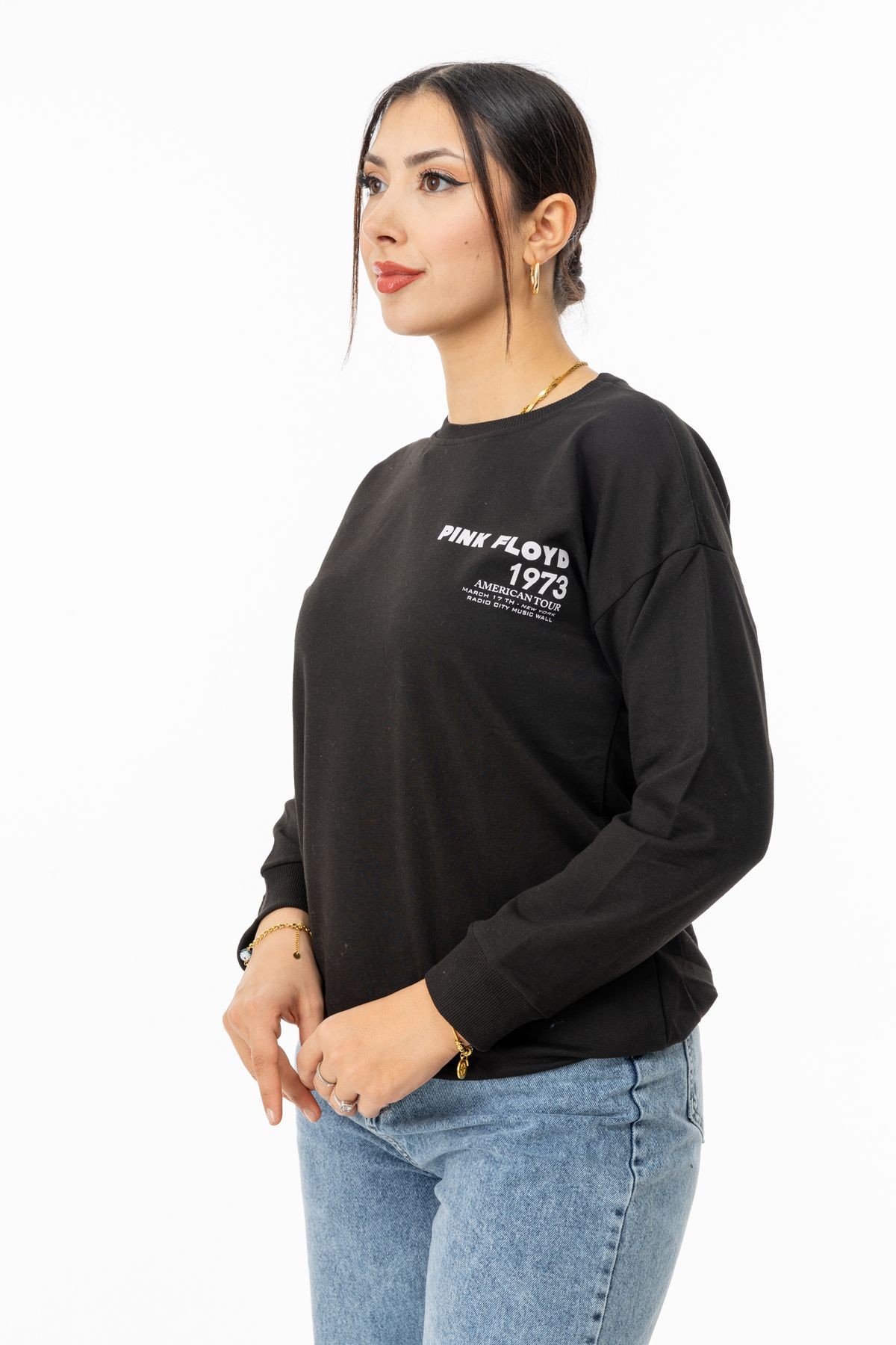 Yüksel Ergül 5940 İki İplik Baskılı Sweatshirt