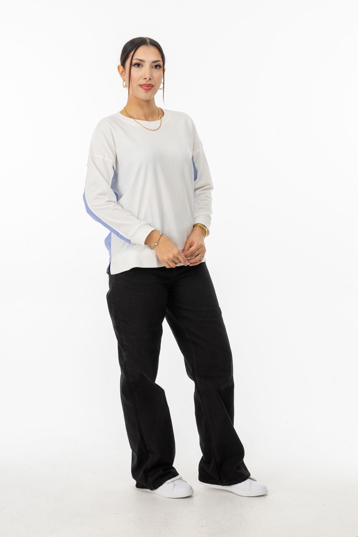 Yüksel Ergül 6040 Arka Garnili Sweatshirt