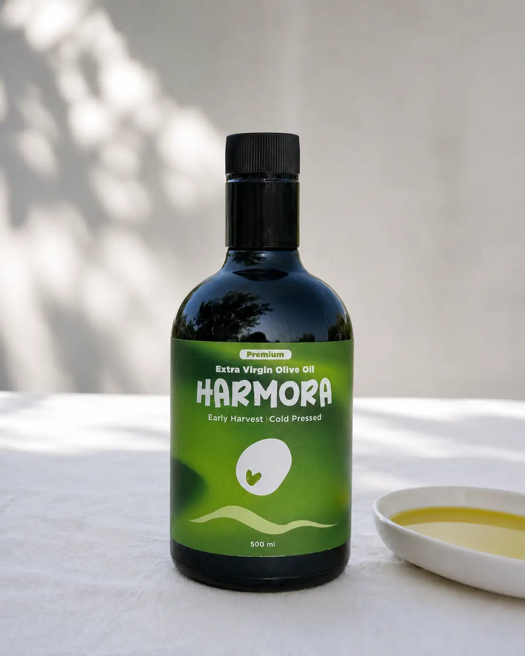 Harmora 500 ml Erken Hasat Soğuk Sıkım Natürel Sızma Zeytinyağı