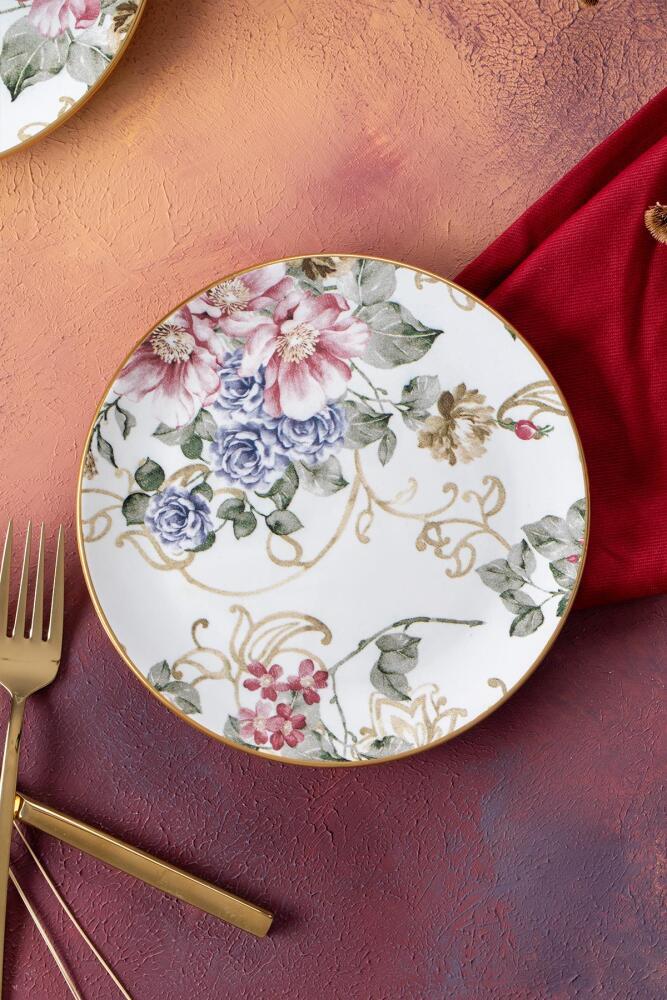 Rosa 6'lı Pasta Tabağı - 19 cm