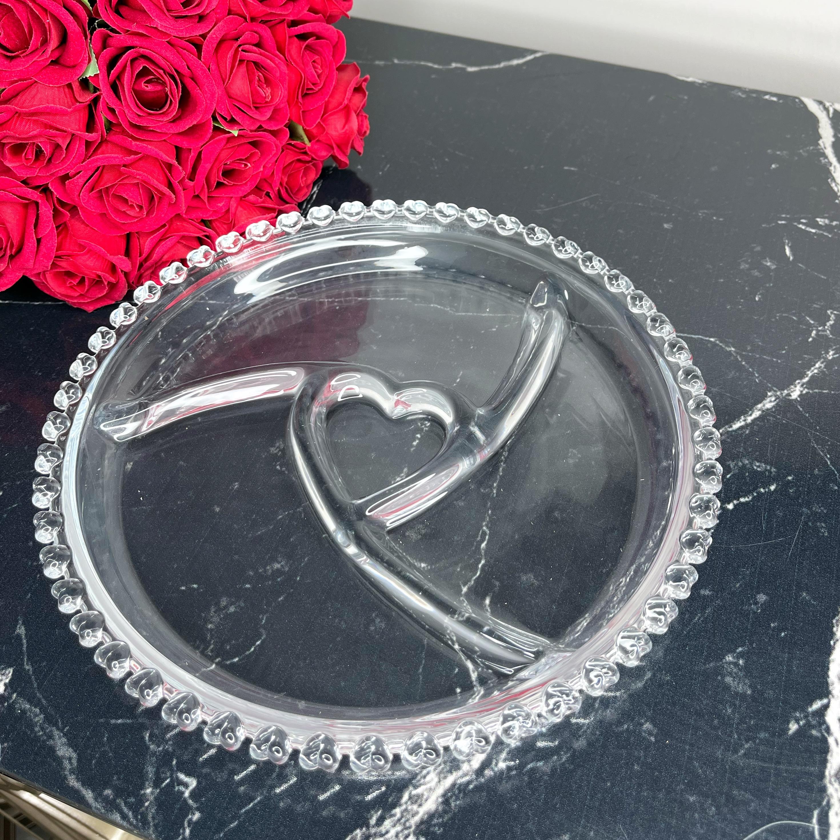 Boncuklu Bölmeli Cam Çerezlik