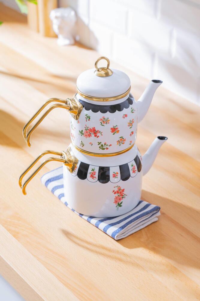 Luma Emaye Çaydanlık Takımı