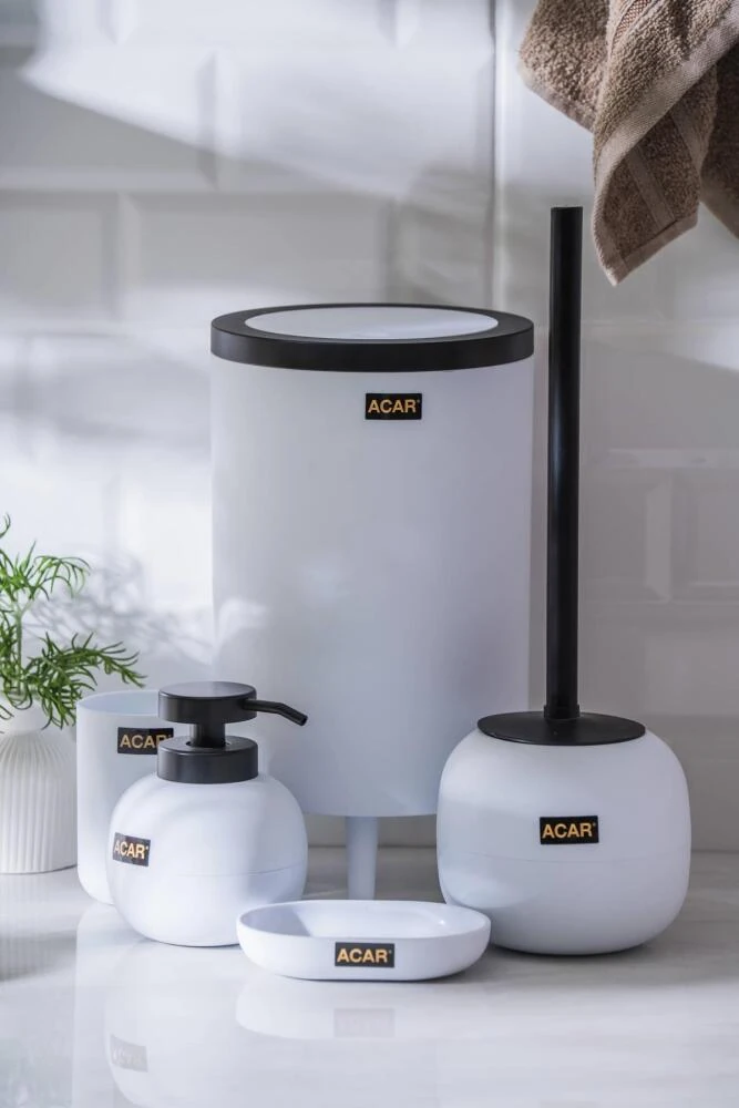 Astoria Akrilik 5 Parça Banyo Seti - Beyaz