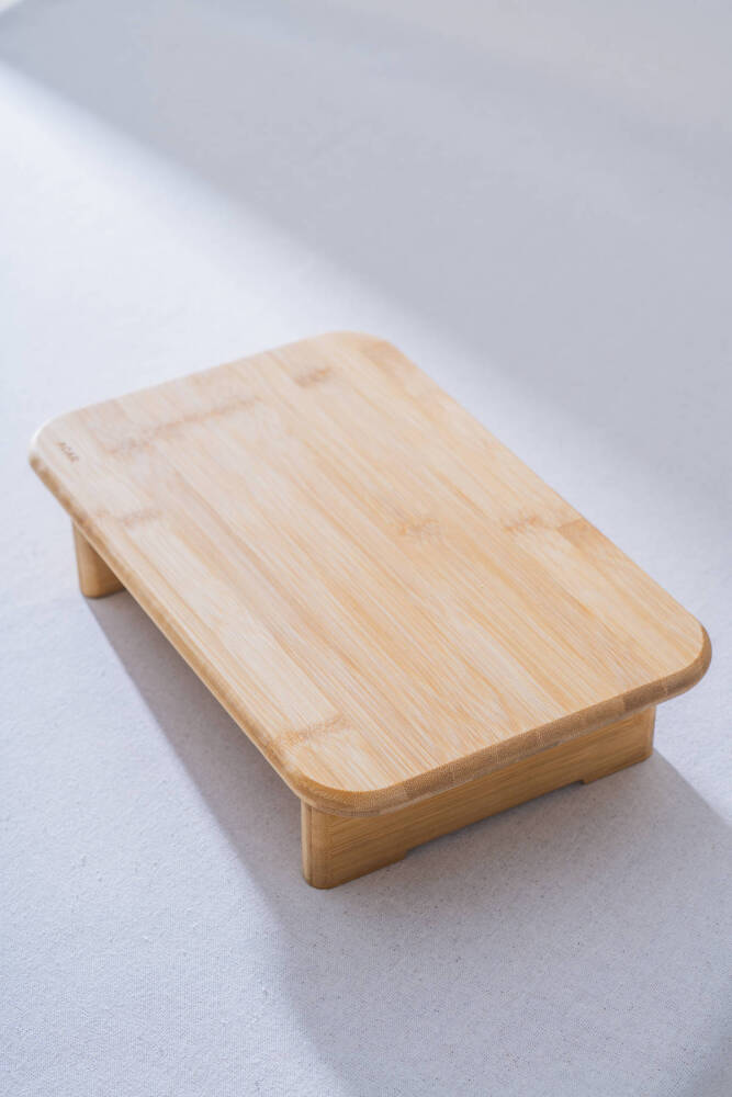 Bambu Ayaklı Kare Sunumluk - 34.5 cm