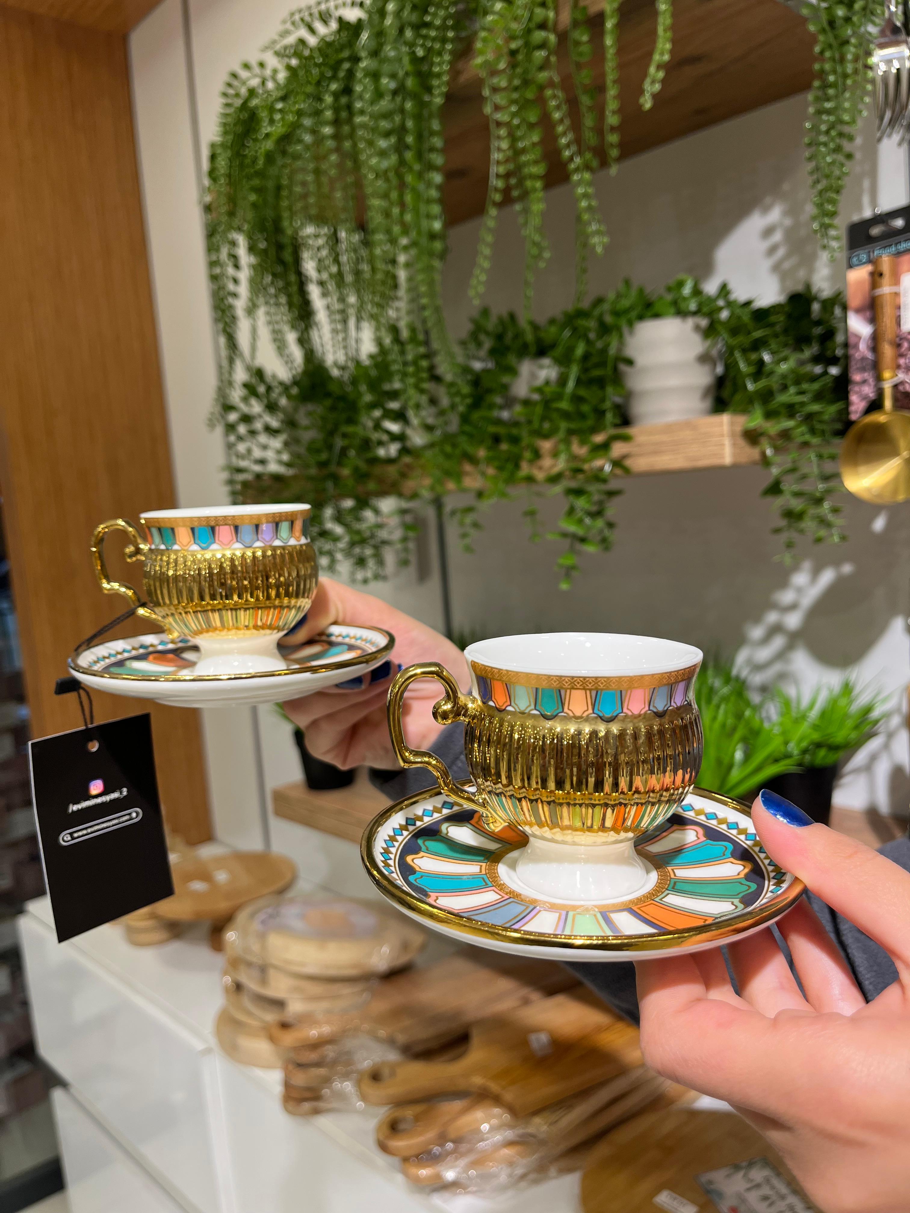 Pompei 2'li Fincan Seti