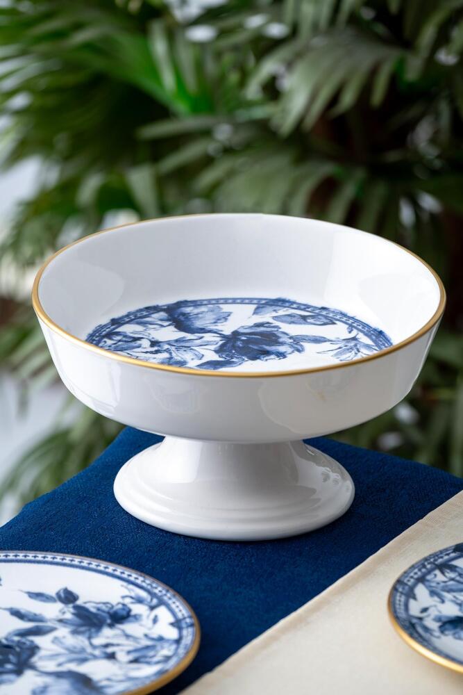 Freesia Ayaklı Salata Kasesi - Meyvelik - 23,5 cm