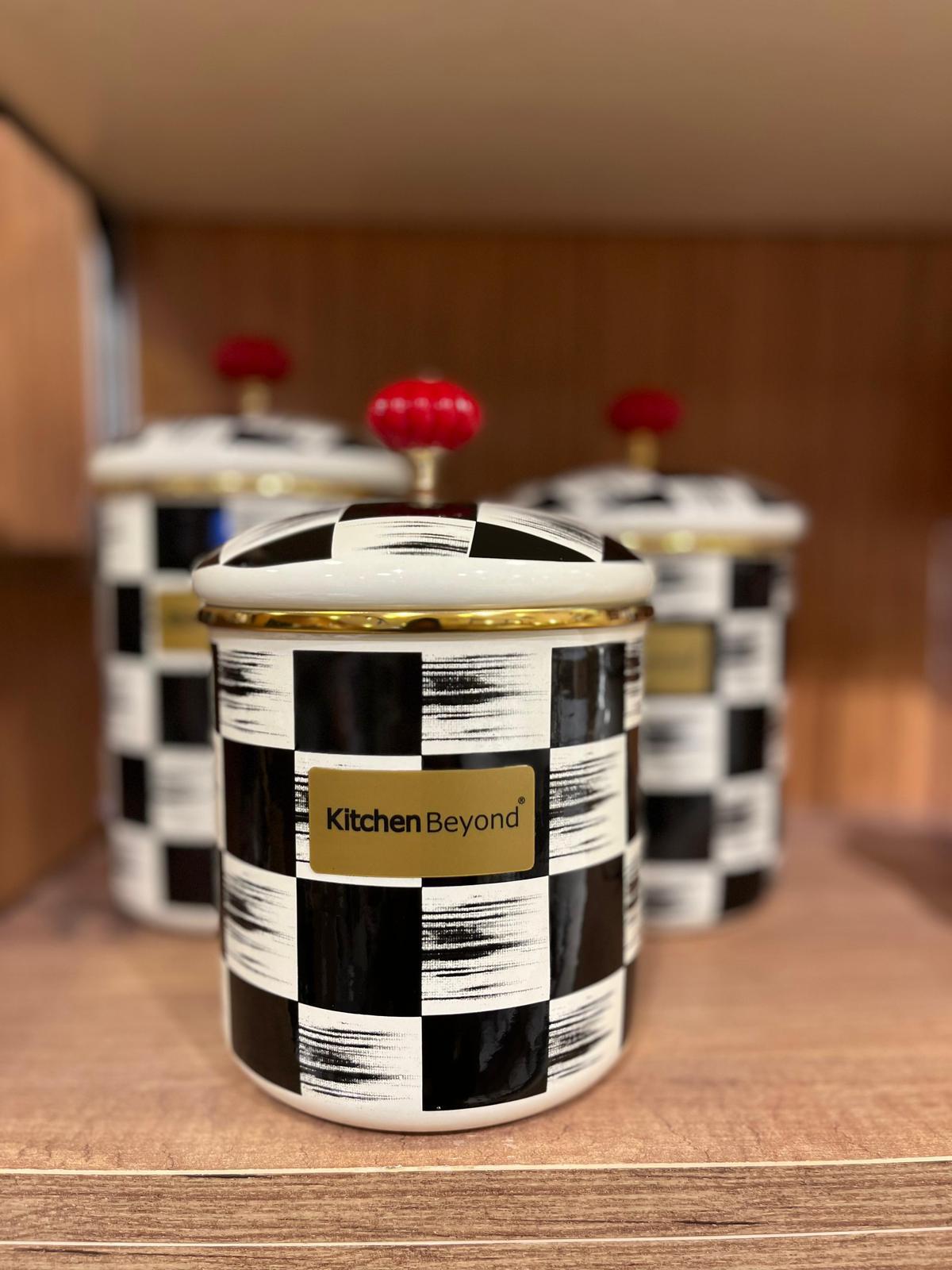 Qualita King Emaye 3 Parça Kavanoz Seti