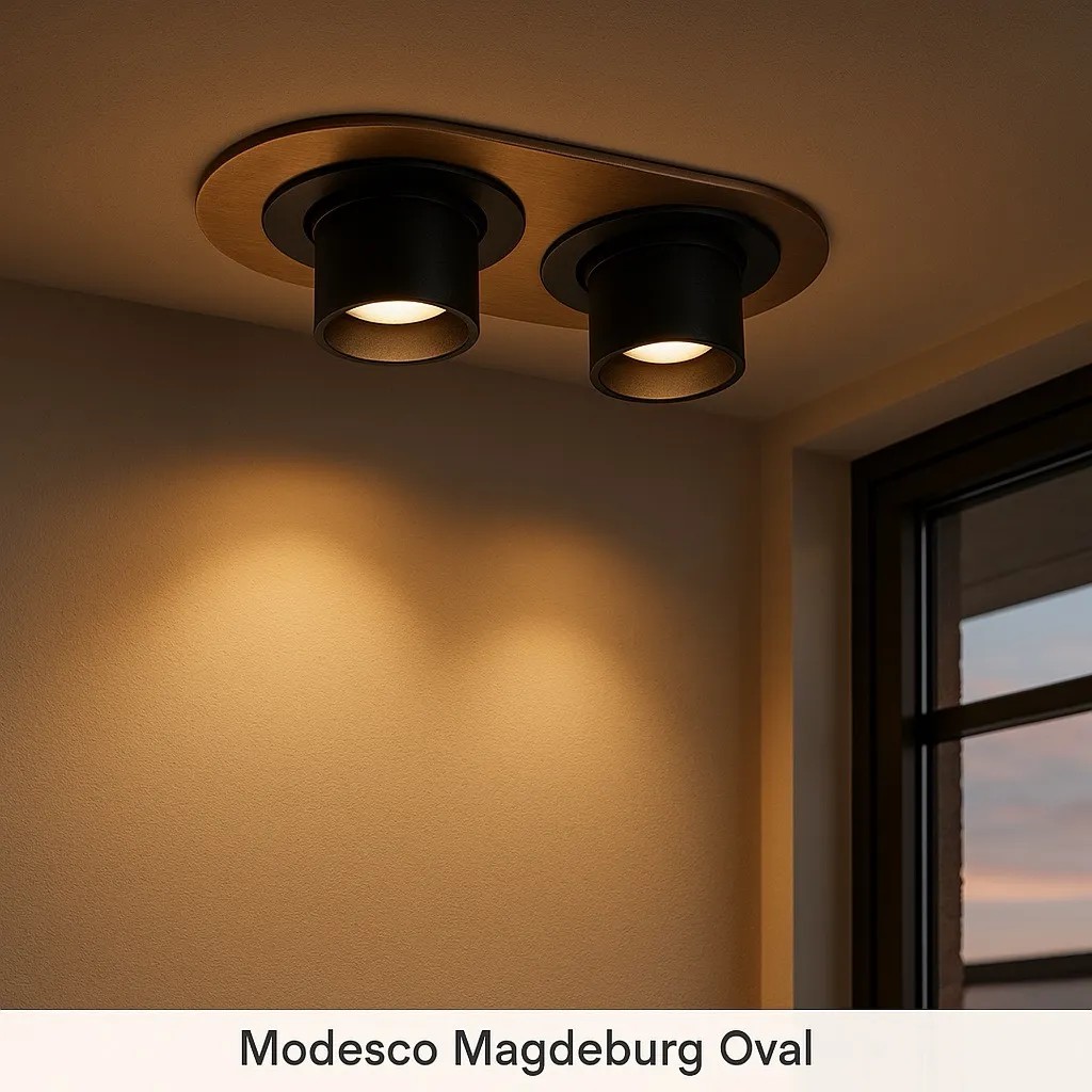 Modesco Magdeburg Oval Eskitme 2'li Sıva Altı Hareketli Spot