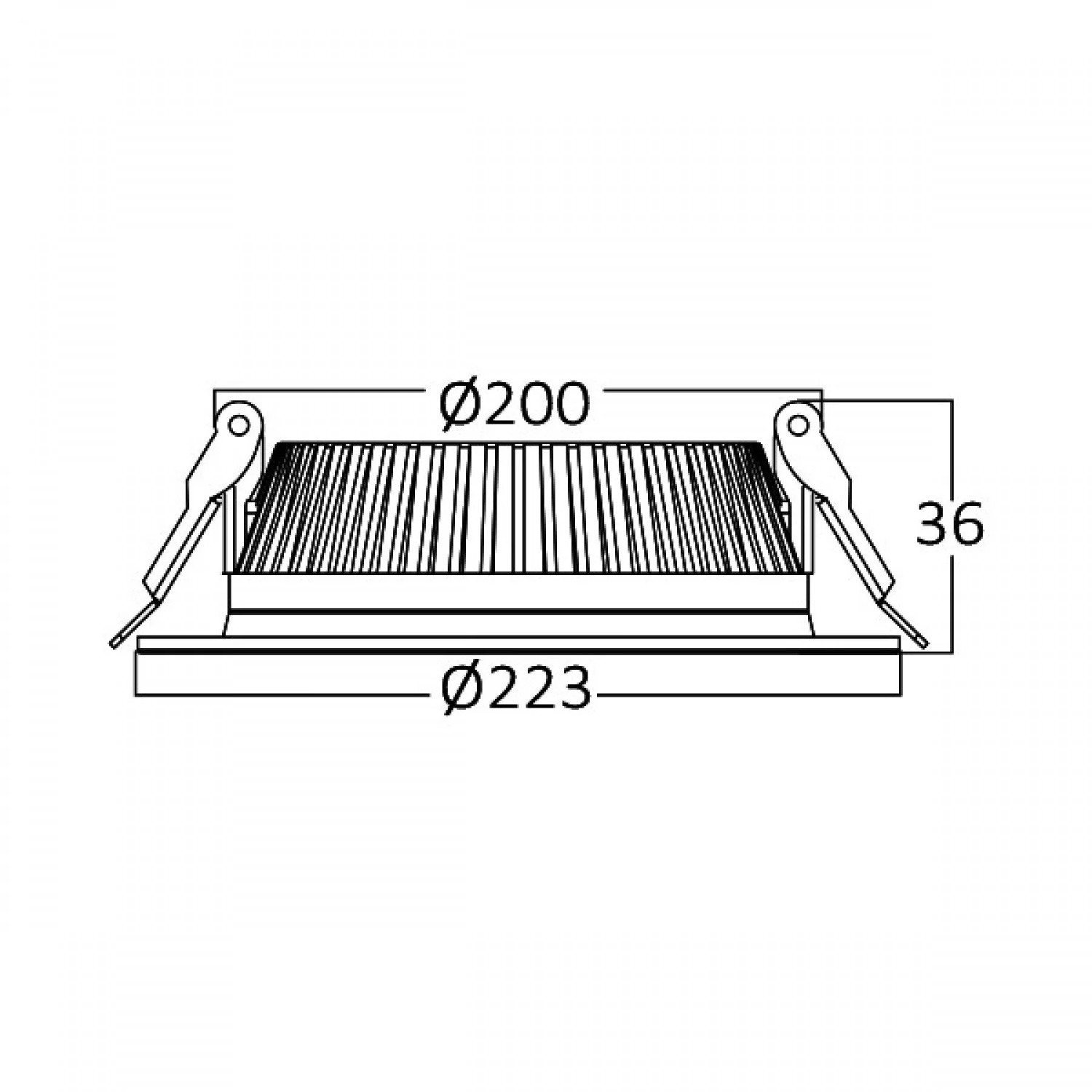 Braytron 24W Sıva Altı Faton Backlight Led Downlight Spot