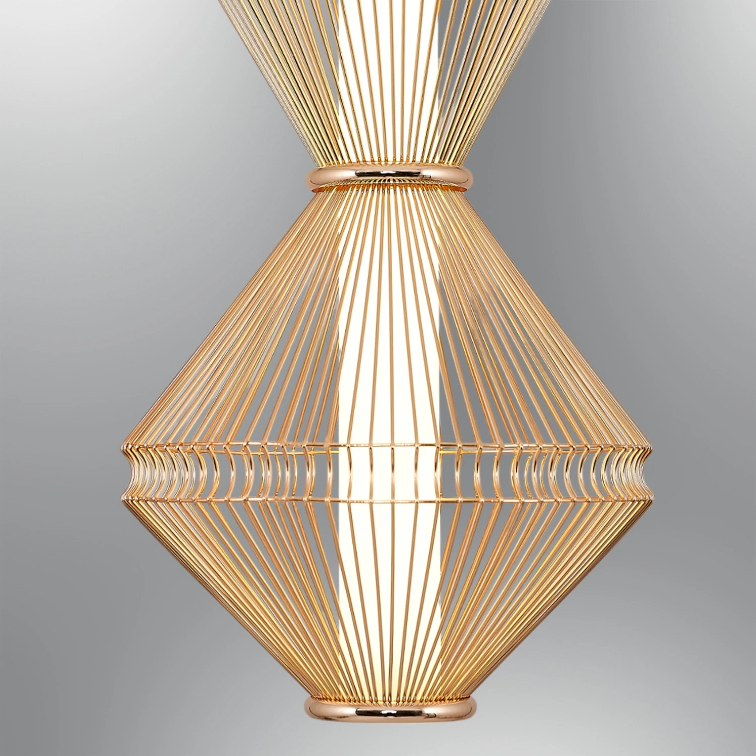 Özcan Aydınlatma Trian Medium Dekoratif Led Kafesli Sarkıt