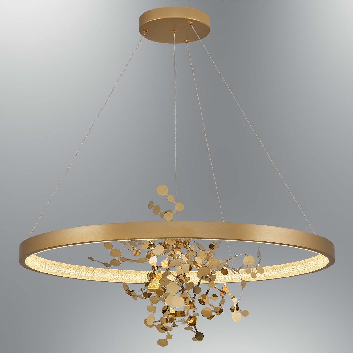 Özcan Aydınlatma 5705-4 Yuvarlak Figürlü 100 cm Led Avize