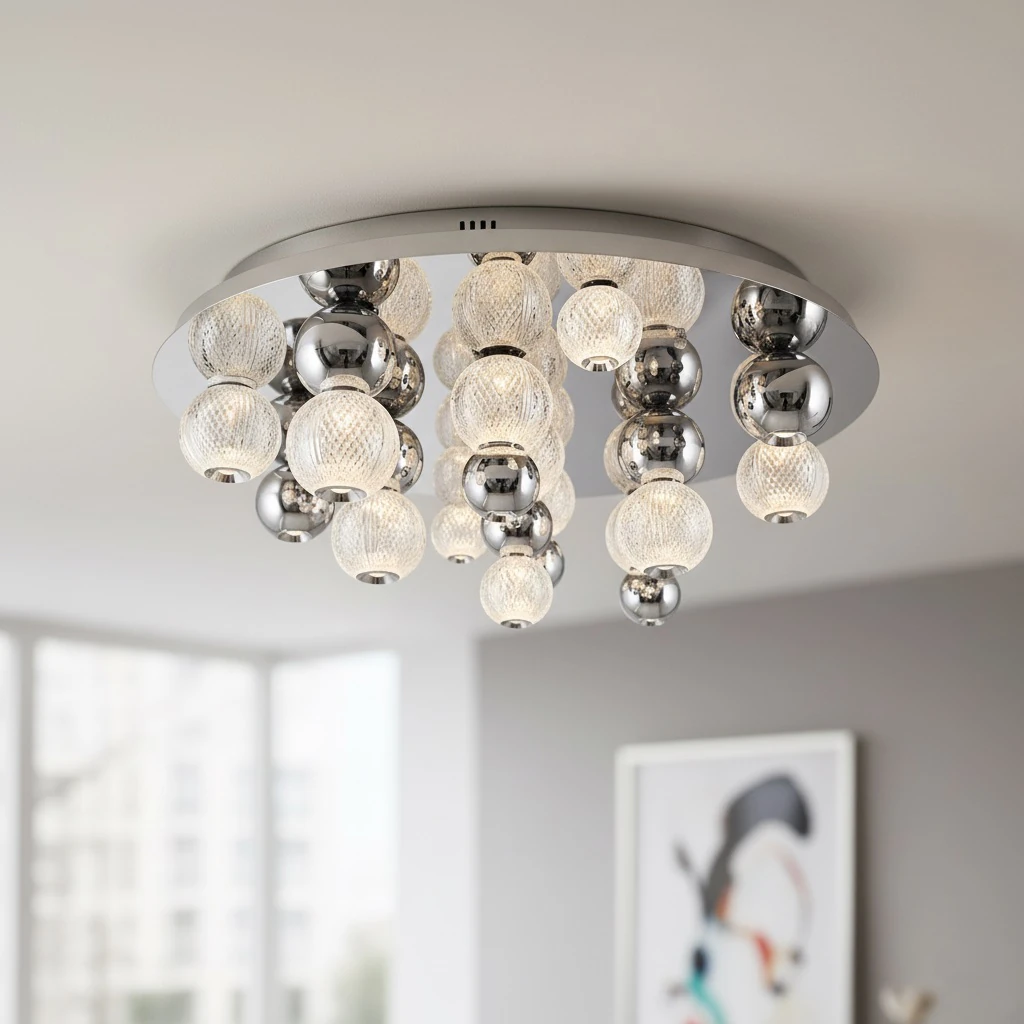 Özcan Aydınlatma 4136-13 13'lü Güneş Led Plafonyer Avize - Krom