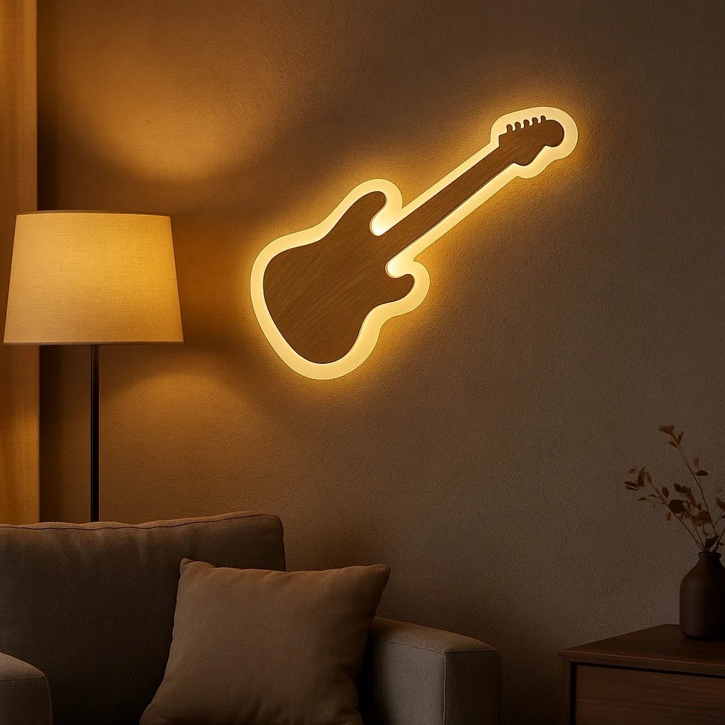 Özcan Aydınlatma 2606-2 Dekoratif Gitar Led Duvar Aplik