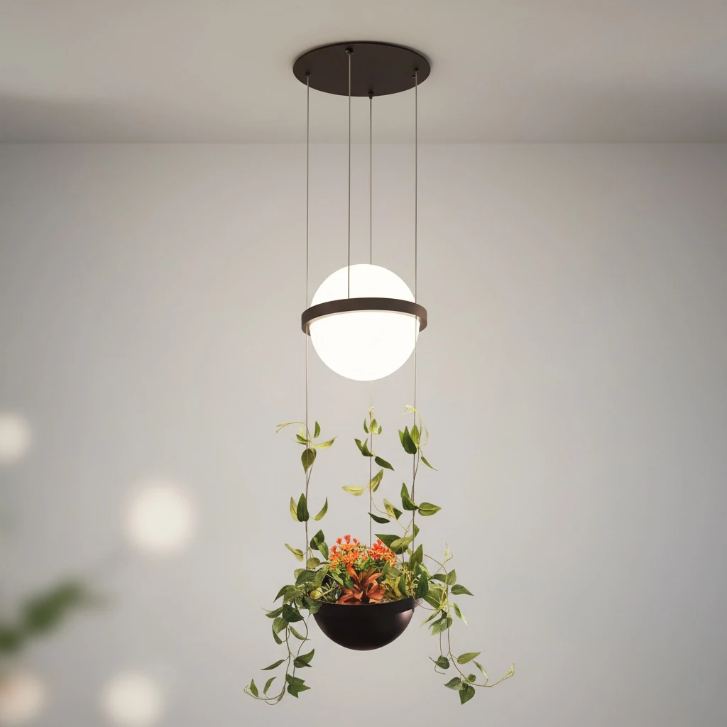 Özcan Aydınlatma 1900-05 Çiçekli Modern Sarkıt Avize