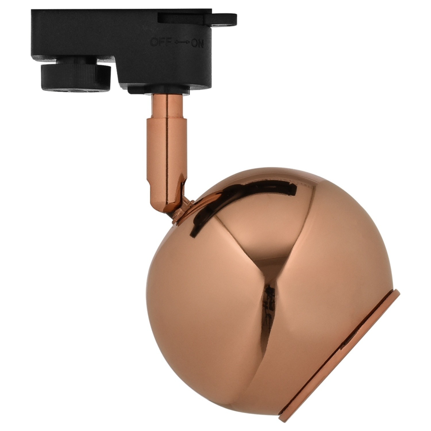 Modesco Split Monofaze Soketli Yuvarlak Ray Spot - Rose Gold