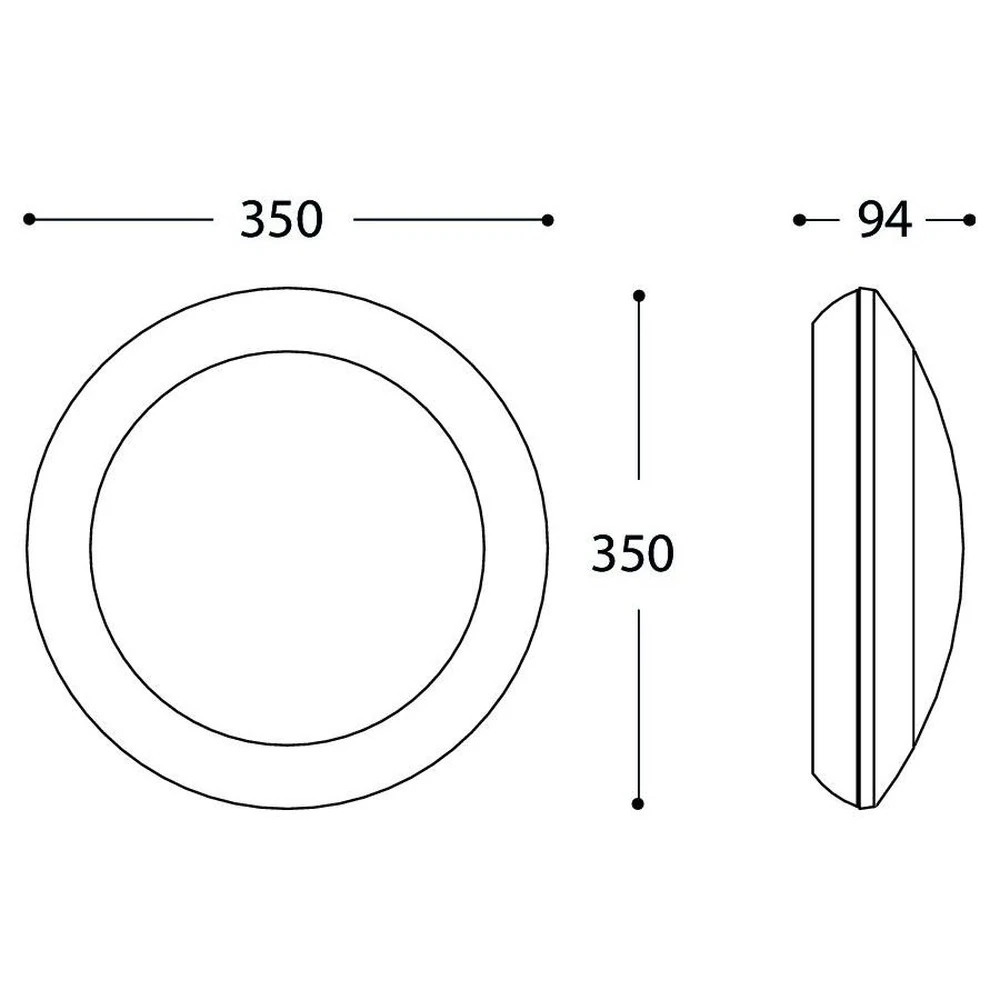 Fumagalli 35 Cm Sıva Üstü Yuvarlak Armatür E27