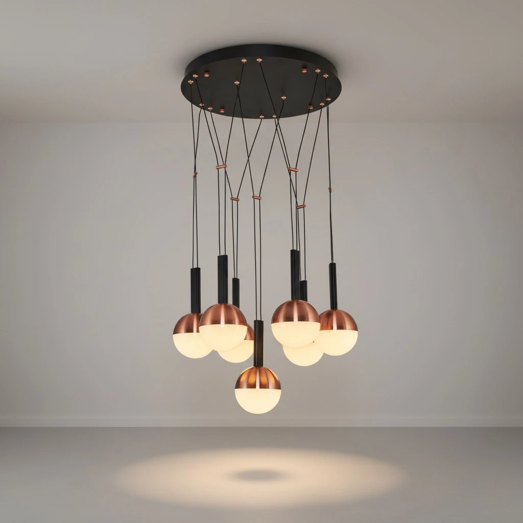 Özcan Aydınlatma 6231-7A 7'li Dekoratif Led Avize