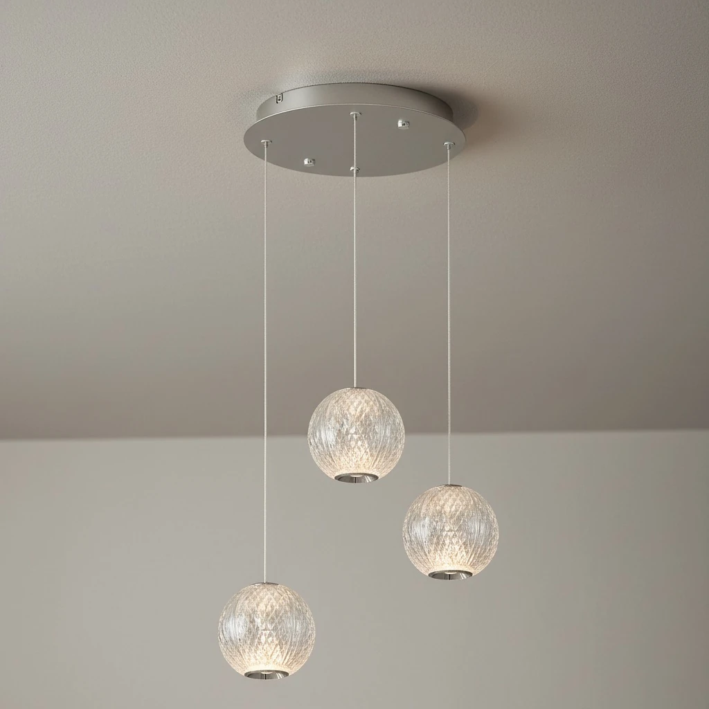 Özcan Aydınlatma 4134-3A 3'lü Merkür Led Sarkıt Avize