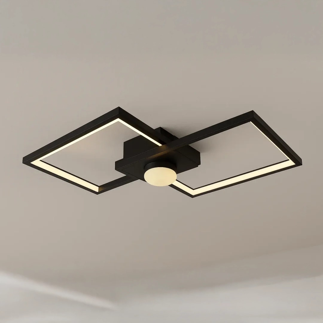 Özcan Aydınlatma 4157-5 Dekoratif Led Plafonyer - Siyah