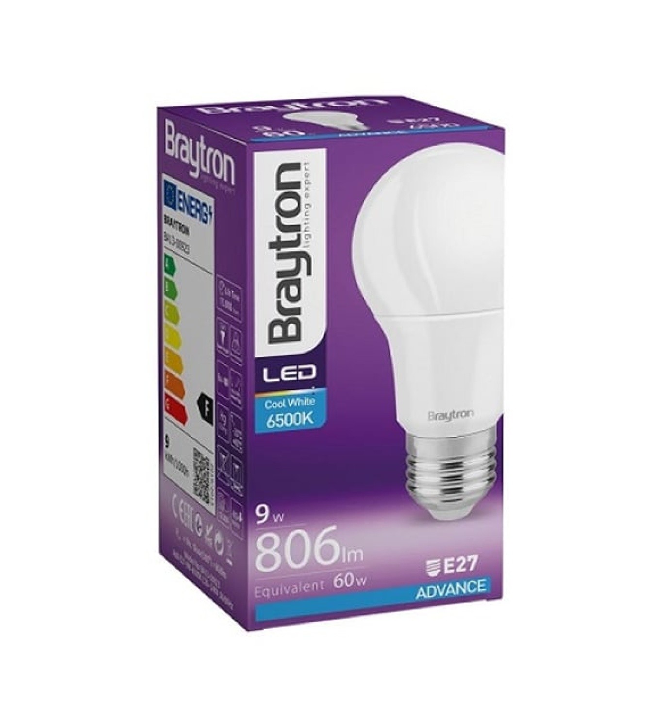 Braytron 9W A60 E27 3000K Led Ampül