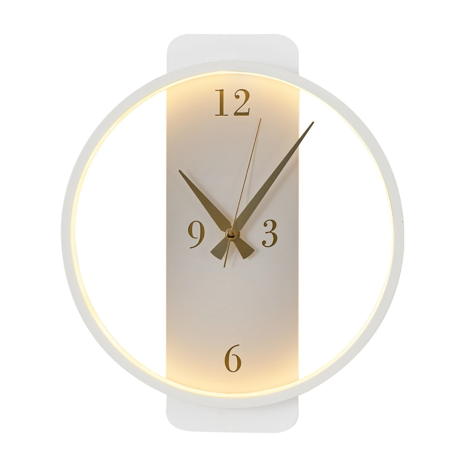 Özcan Aydınlatma Yuvarlak Led Duvar Saati - Beyaz