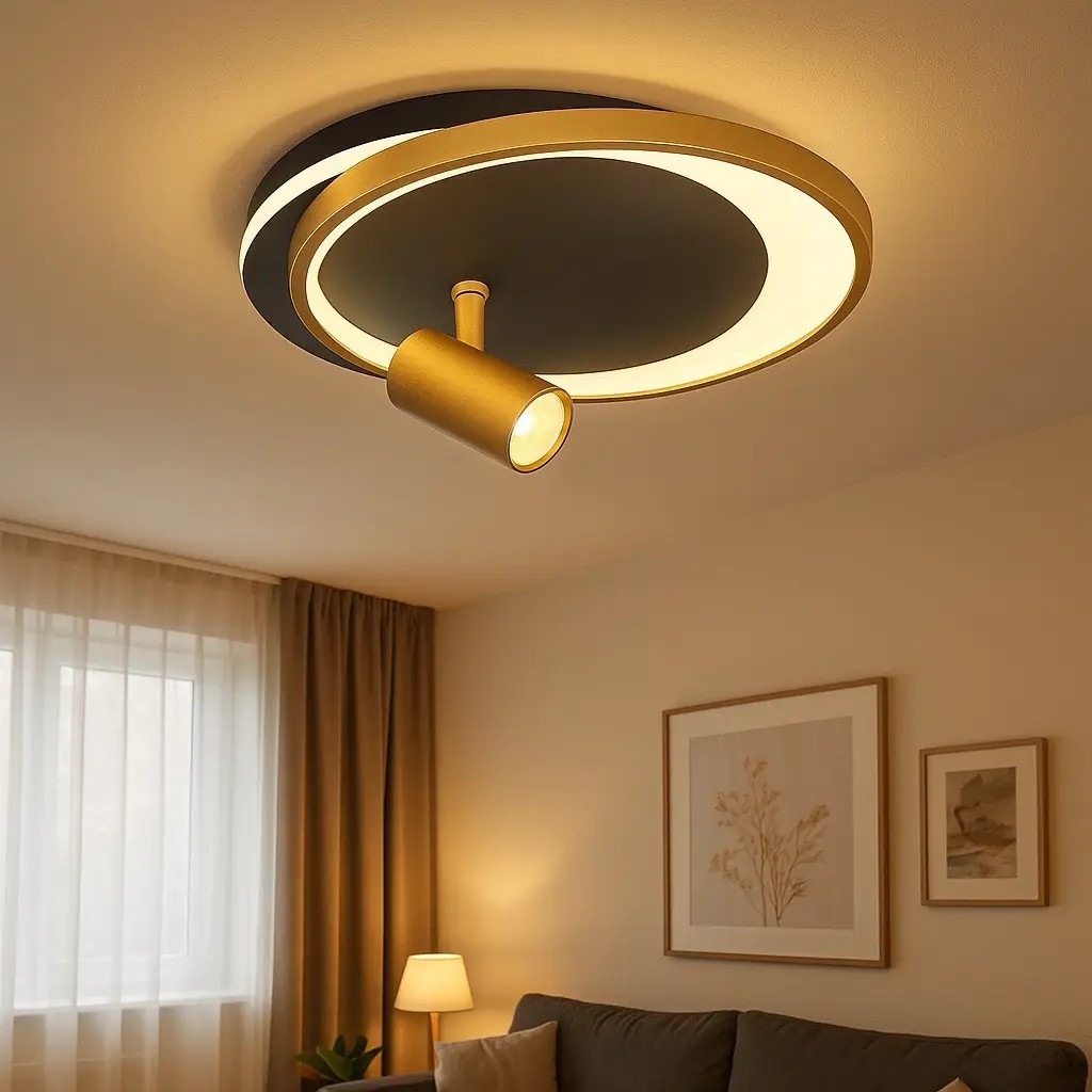 Özcan Aydınlatma 4156-3 Yuvarlak Spotlu LED Plafonyer Avize