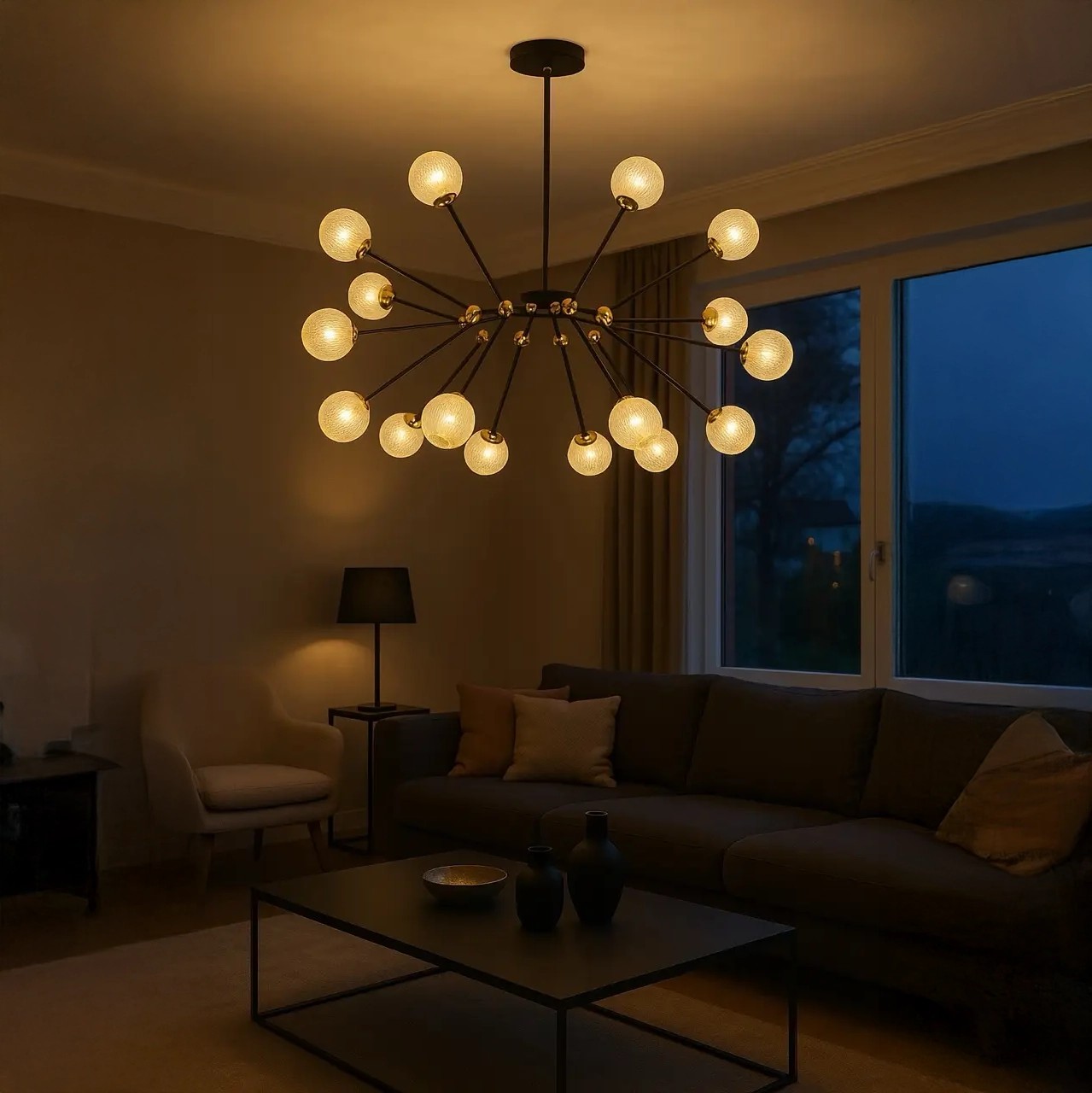 Özcan Aydınlatma 4139-16A 16'lı Küre Dekoratif Led Avize