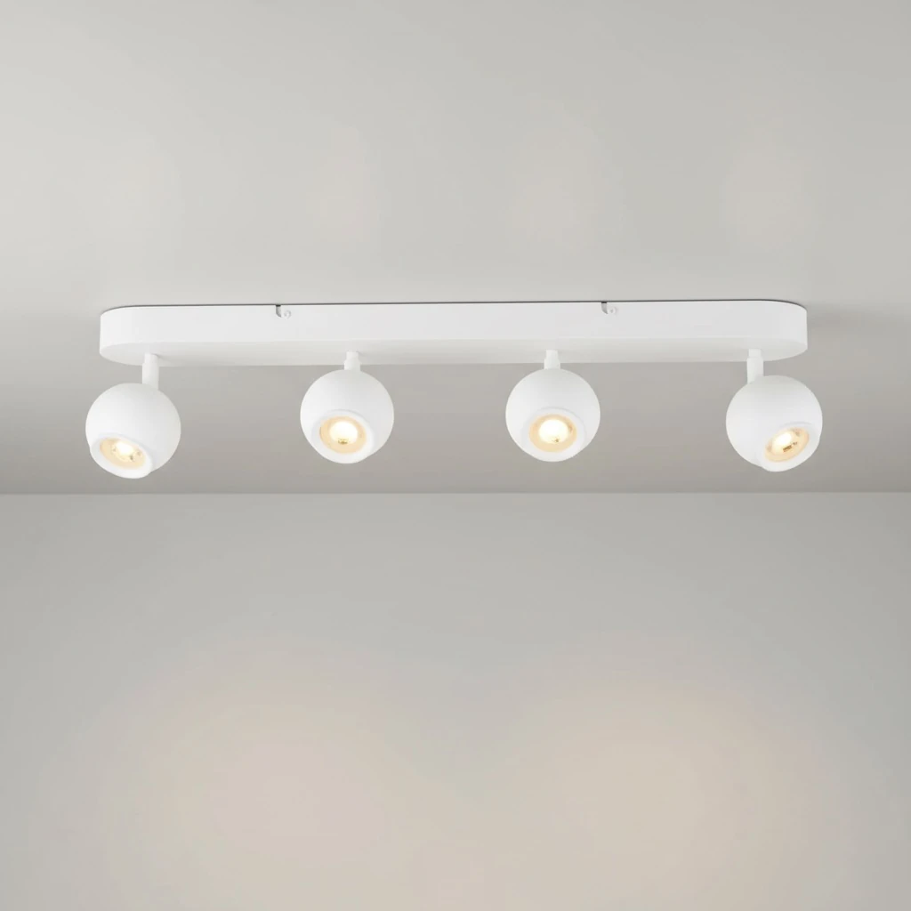 Modesco Verona Yuvarlak 4'lü Sıva Üstü Hareketli Spot