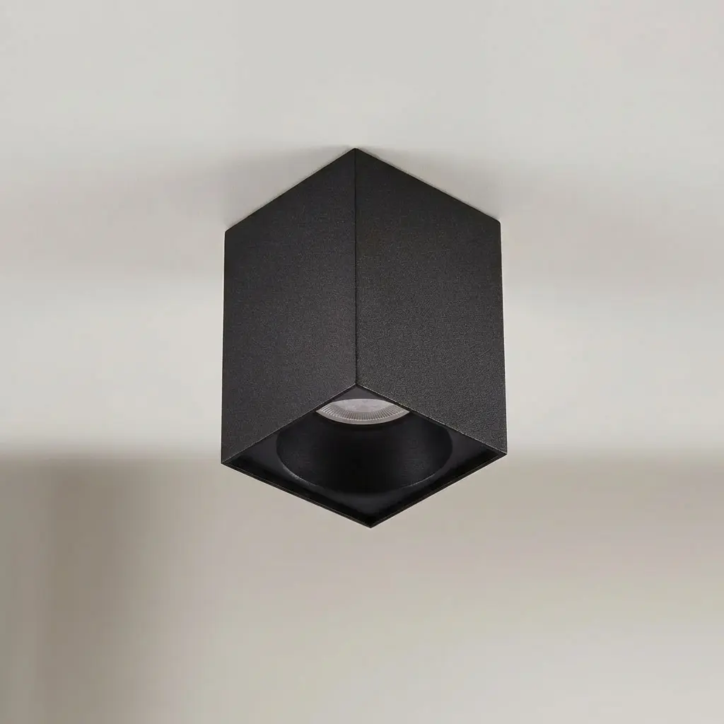 Modesco Temuco Kare 8 cm Sıva Üstü Sabit Spot