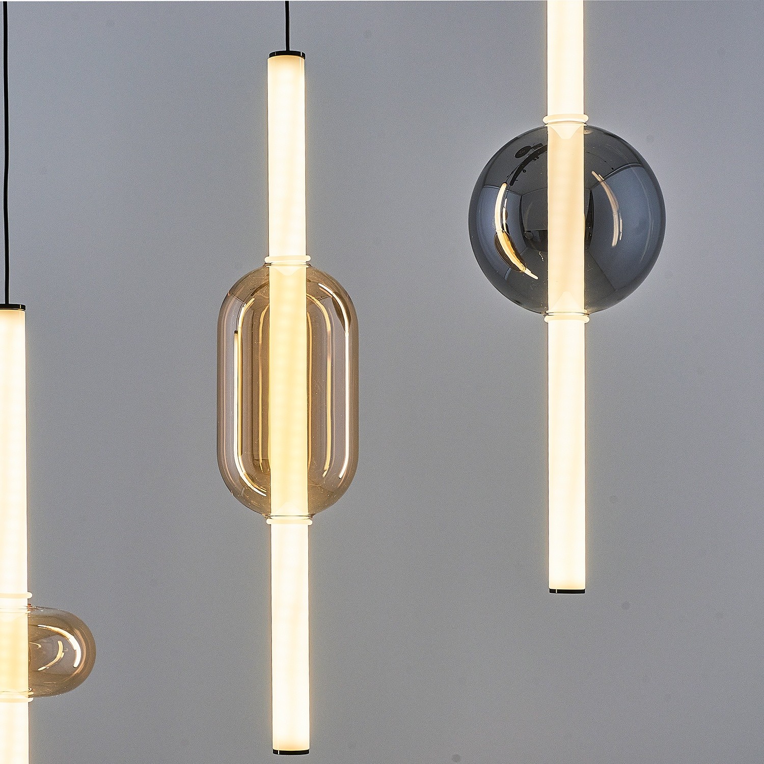 Özcan Aydınlatma 4116-5AS 5'li Sıralı Dekoratif Led Avize