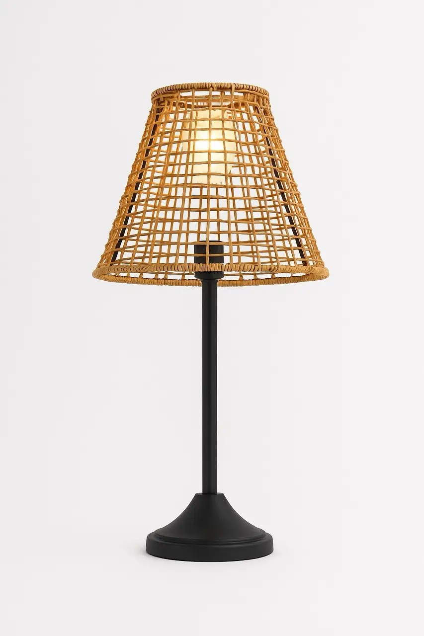 Özcan Aydınlatma 4457-S10 Solar Hasır LED Masa Lambası